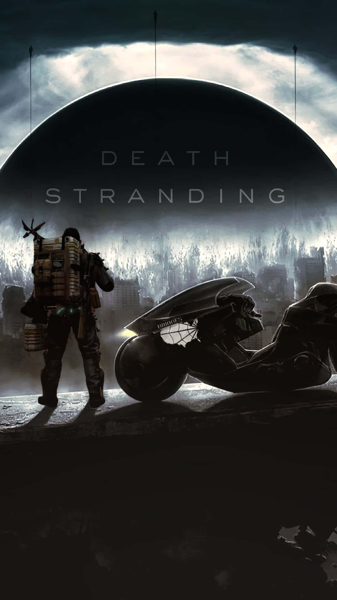Deathstranding - En Man På En Motorcykel