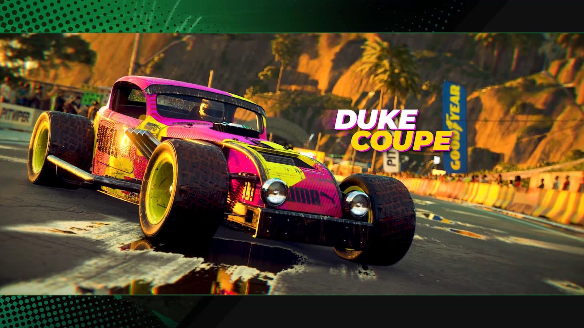 HD Dirt Showdown Duke Coupe Background