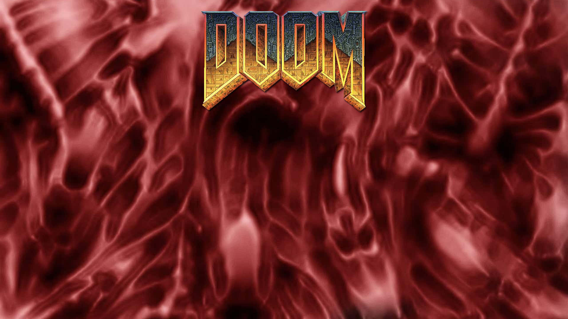 Hd Doom Background Red Flames