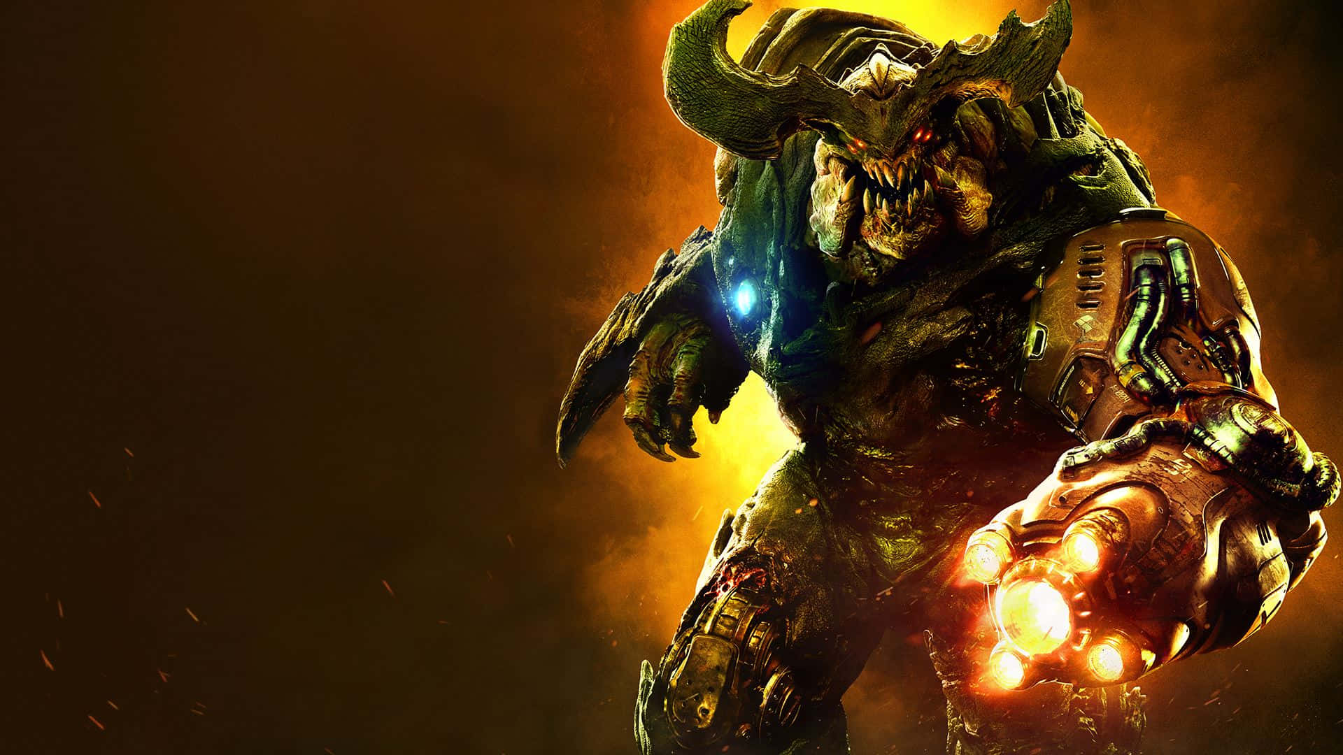 Chilling Thrills: Intense Doom Gameplay on High-Resolution Display