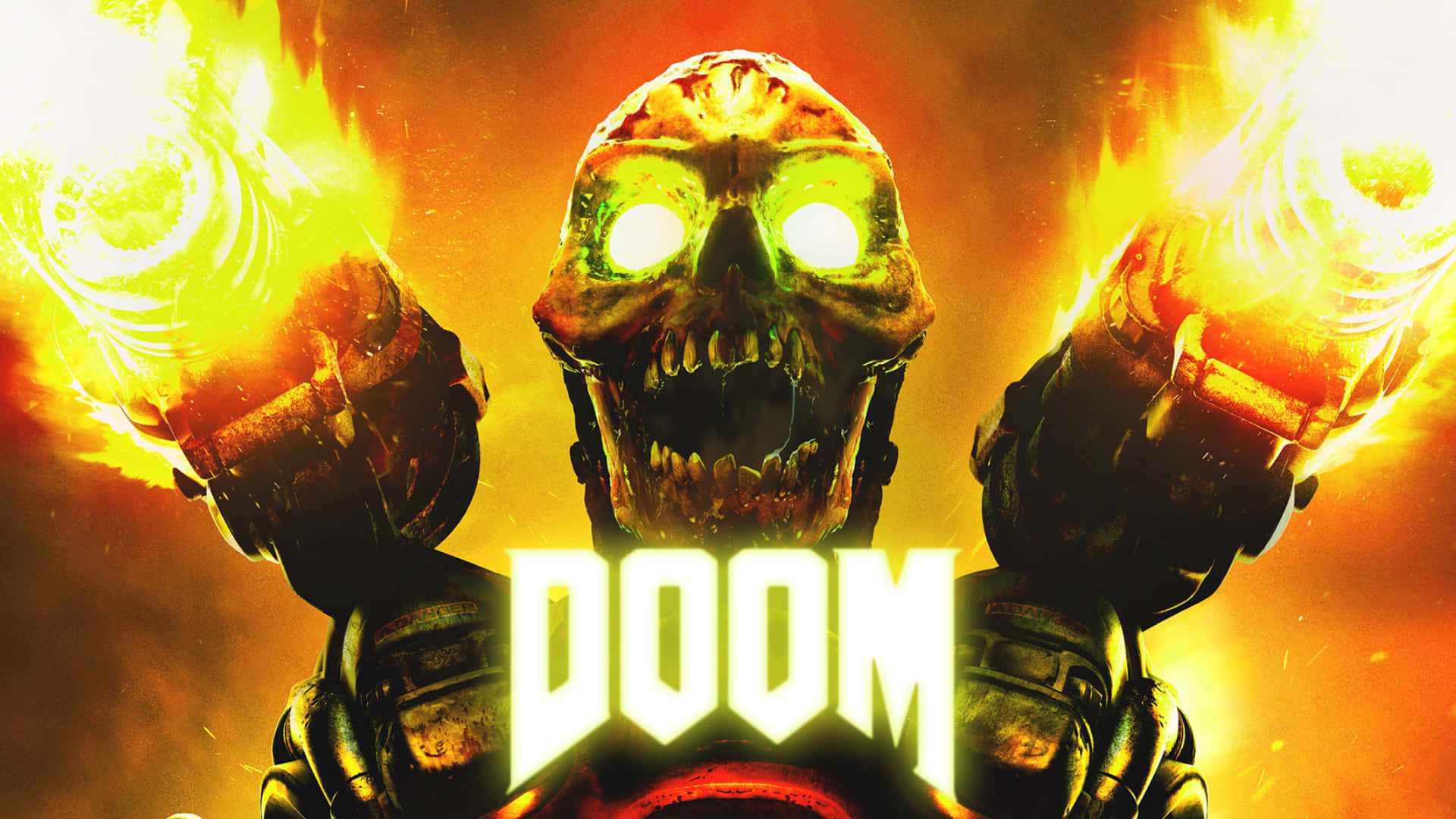 Unleash the terror with this HD Doom background