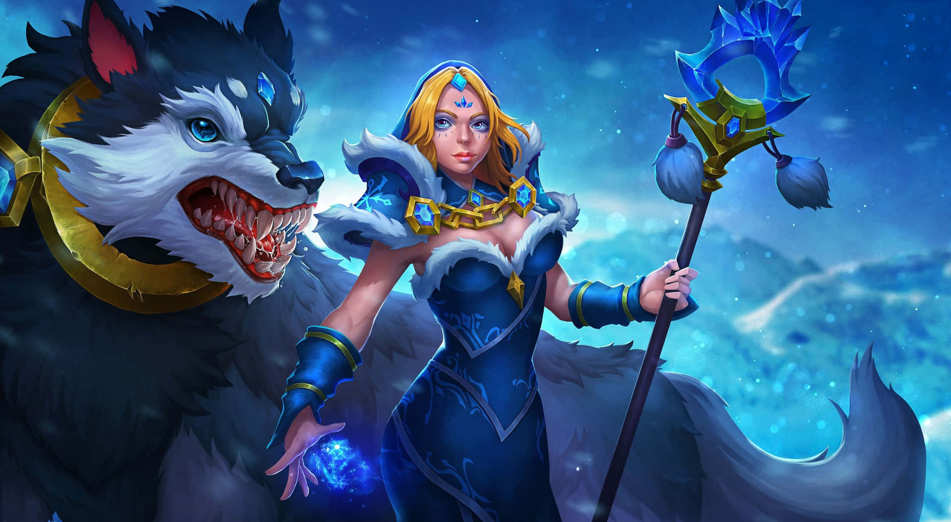 Hd Dota 2 Background Crystal Maiden Background