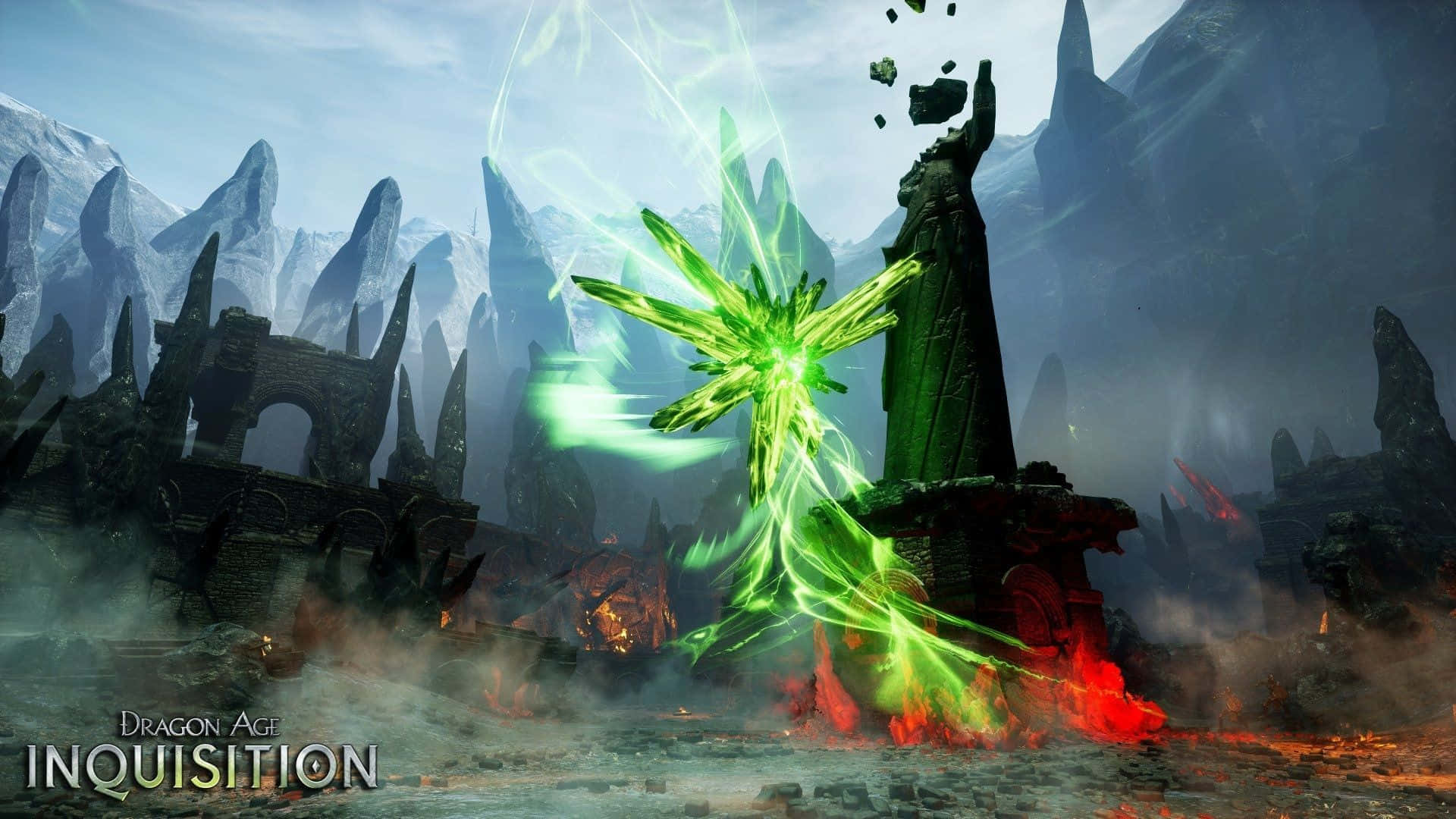 Fondode Pantalla De Dragon Age Inquisition En Hd Con Lyrium Verde