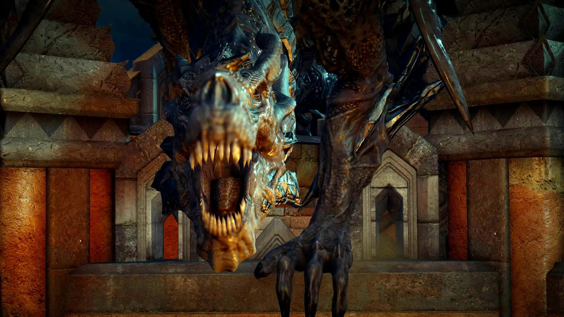 Dragon In Castle Hd Dragon Age Inquisition Background