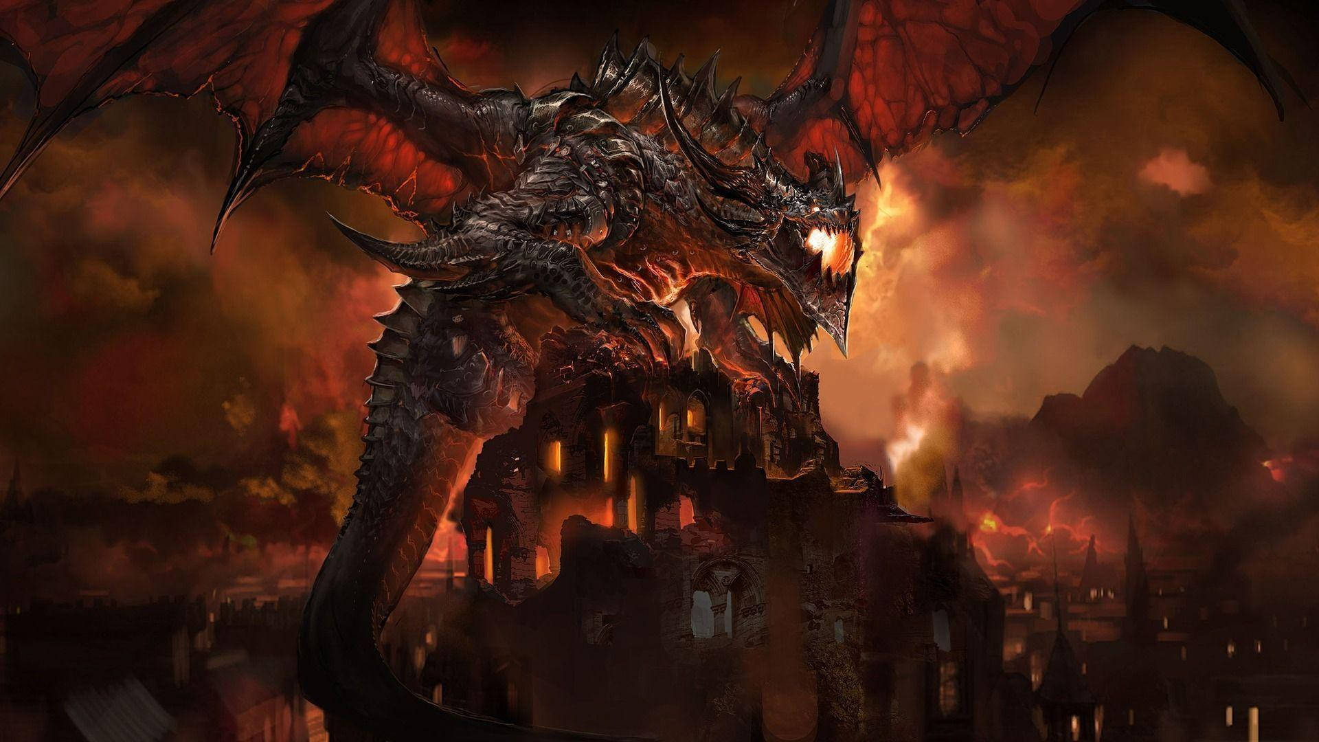 Hd Dragon Inferno Wallpaper