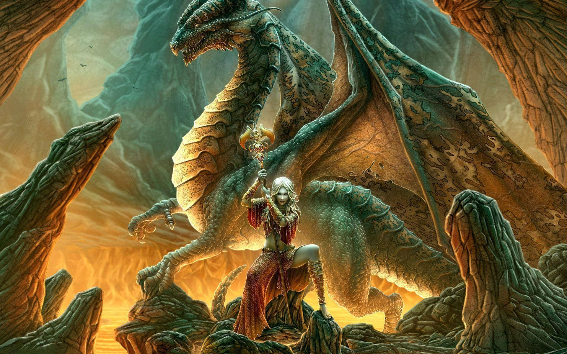 Download Hd Dragon Woman Wallpaper 