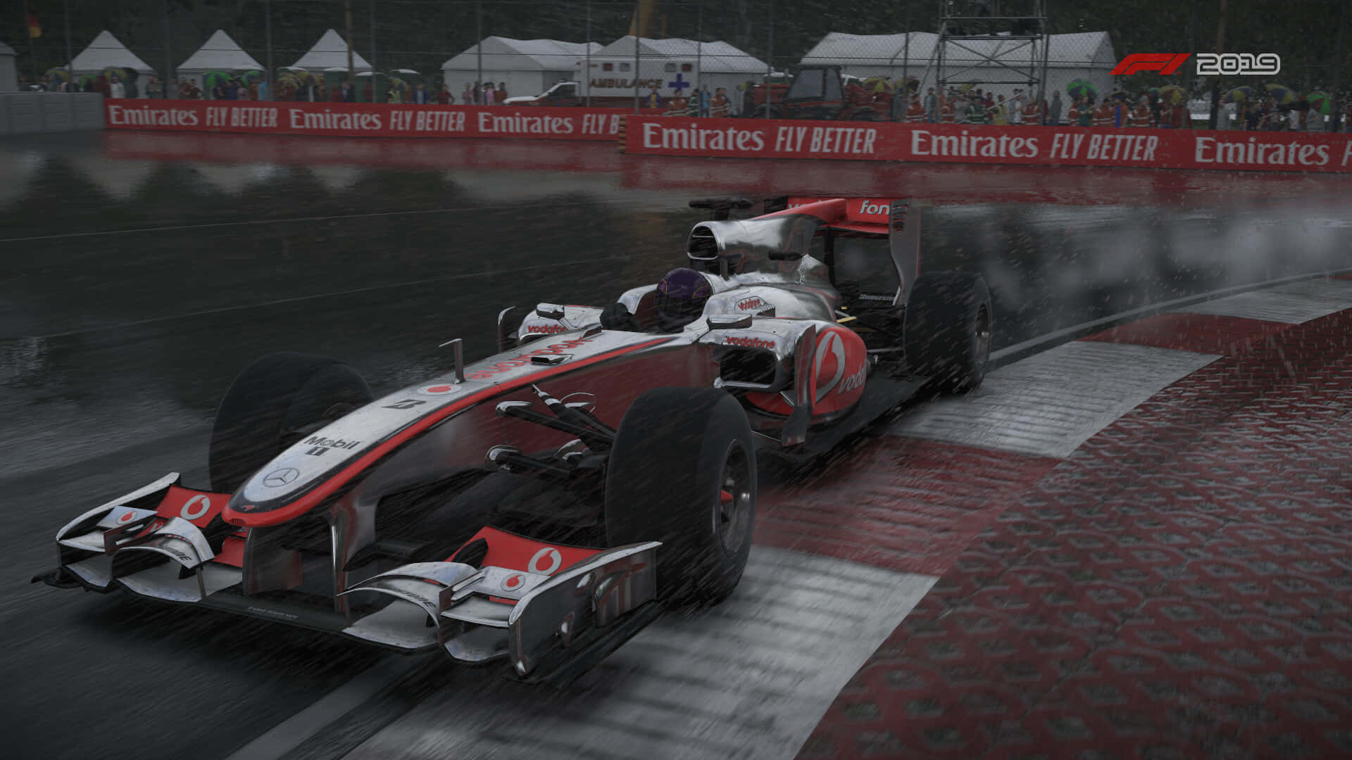 Animeradhd F1 2019 Emirates Racetrack Bakgrund