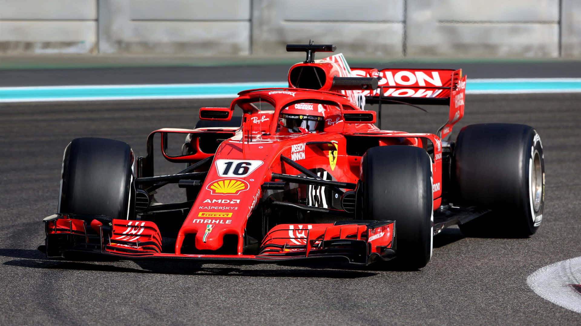 Fondode Pantalla De Alta Definición De La Scuderia Ferrari De Fórmula Uno F1 2019.