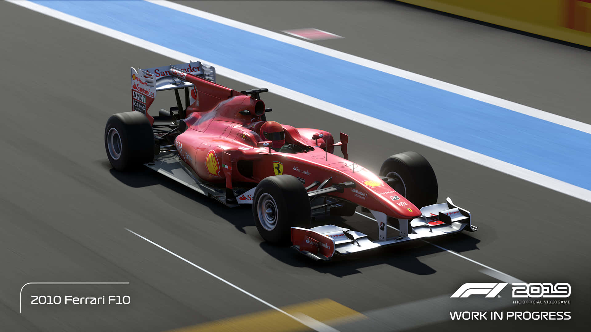 Blue Line Racetrack Scuderia Ferrari Hd F1 2019 Background