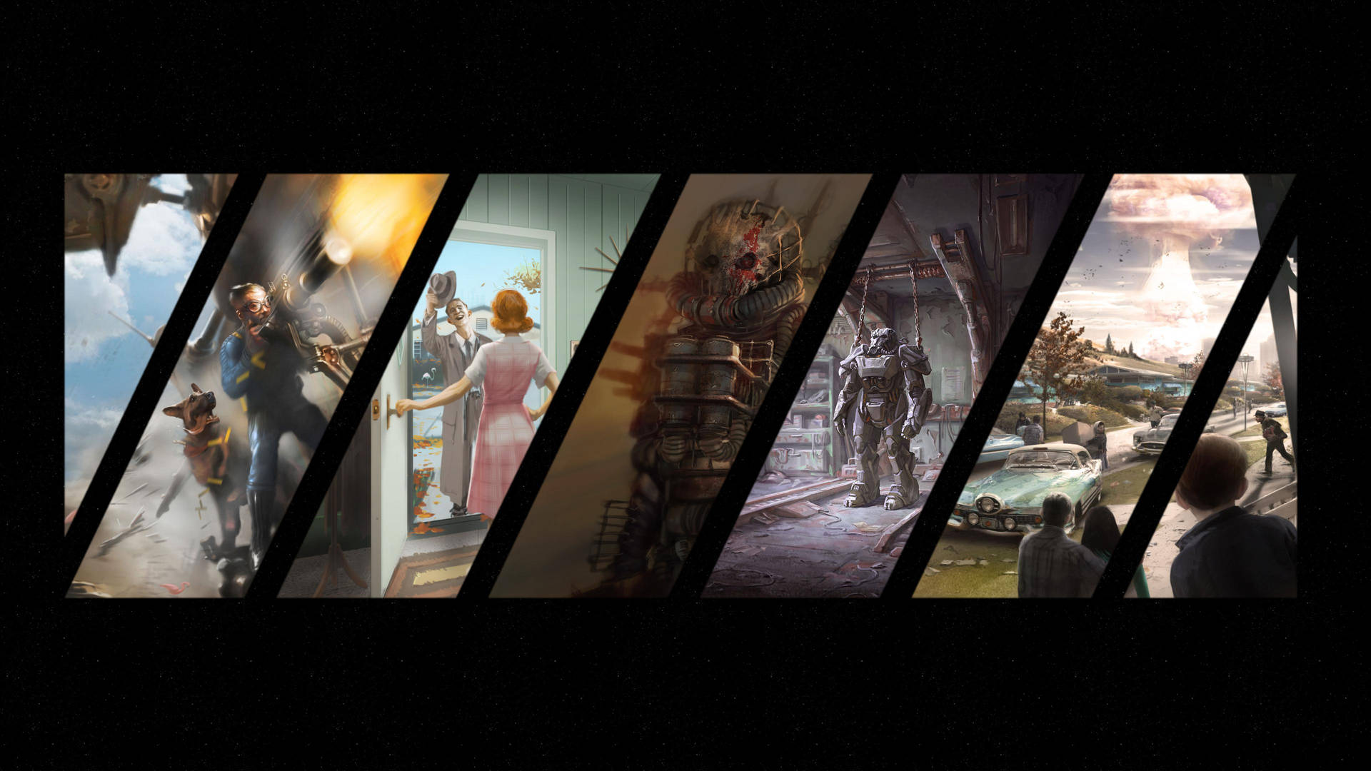 Hd Fallout Gaming Collage