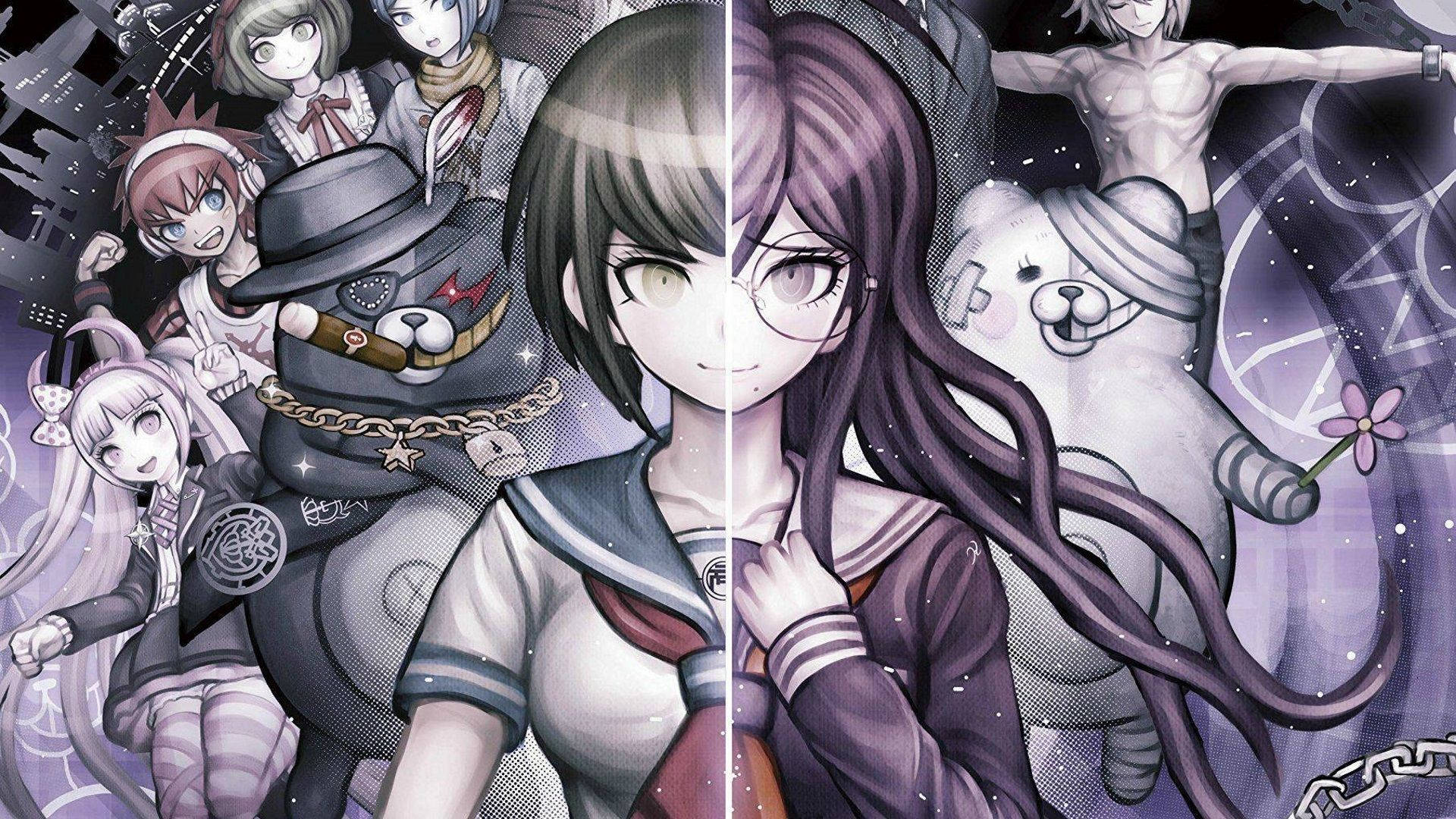 An array of colorful, eccentric characters await in the world of Danganronpa Wallpaper
