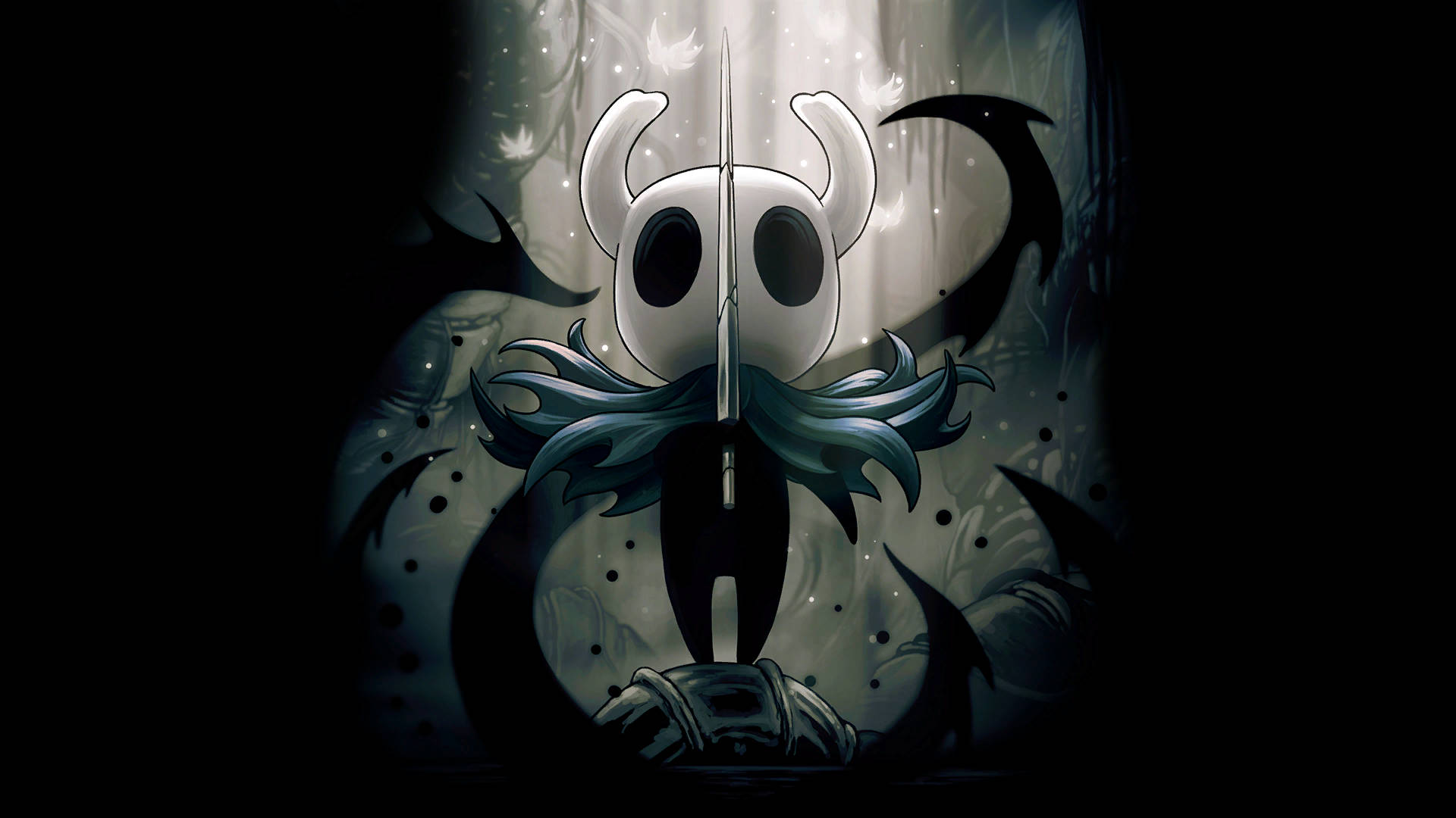 Journey through a mysterious world with Hollow Knight Wallpaper