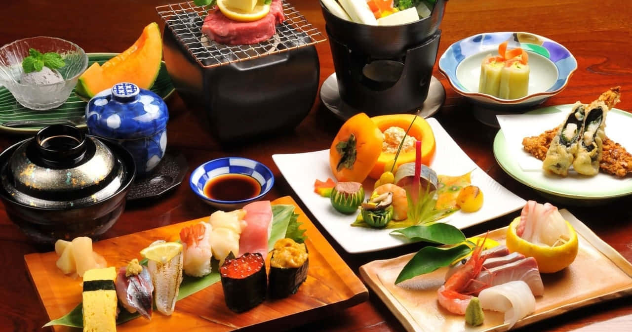 Hd Food Background Japanese Cuisine Background