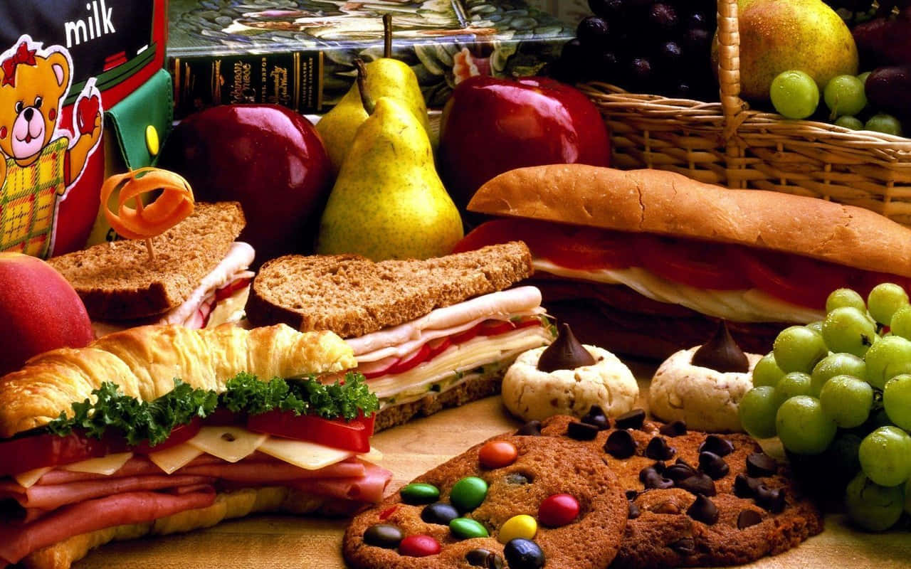 Hd Food Background Bread And Cookies