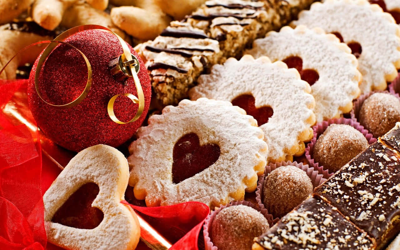 Hd Food Background Christmas Cookies Background