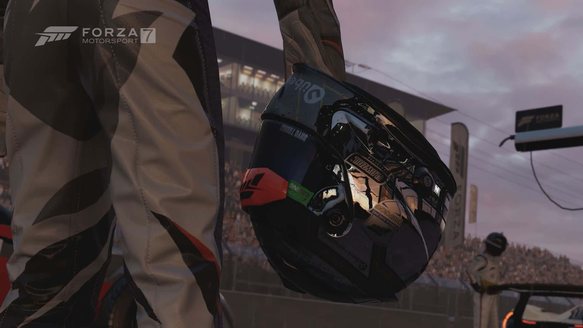 Hd Forza Motorsport 7 Background & Helmet Wallpaper