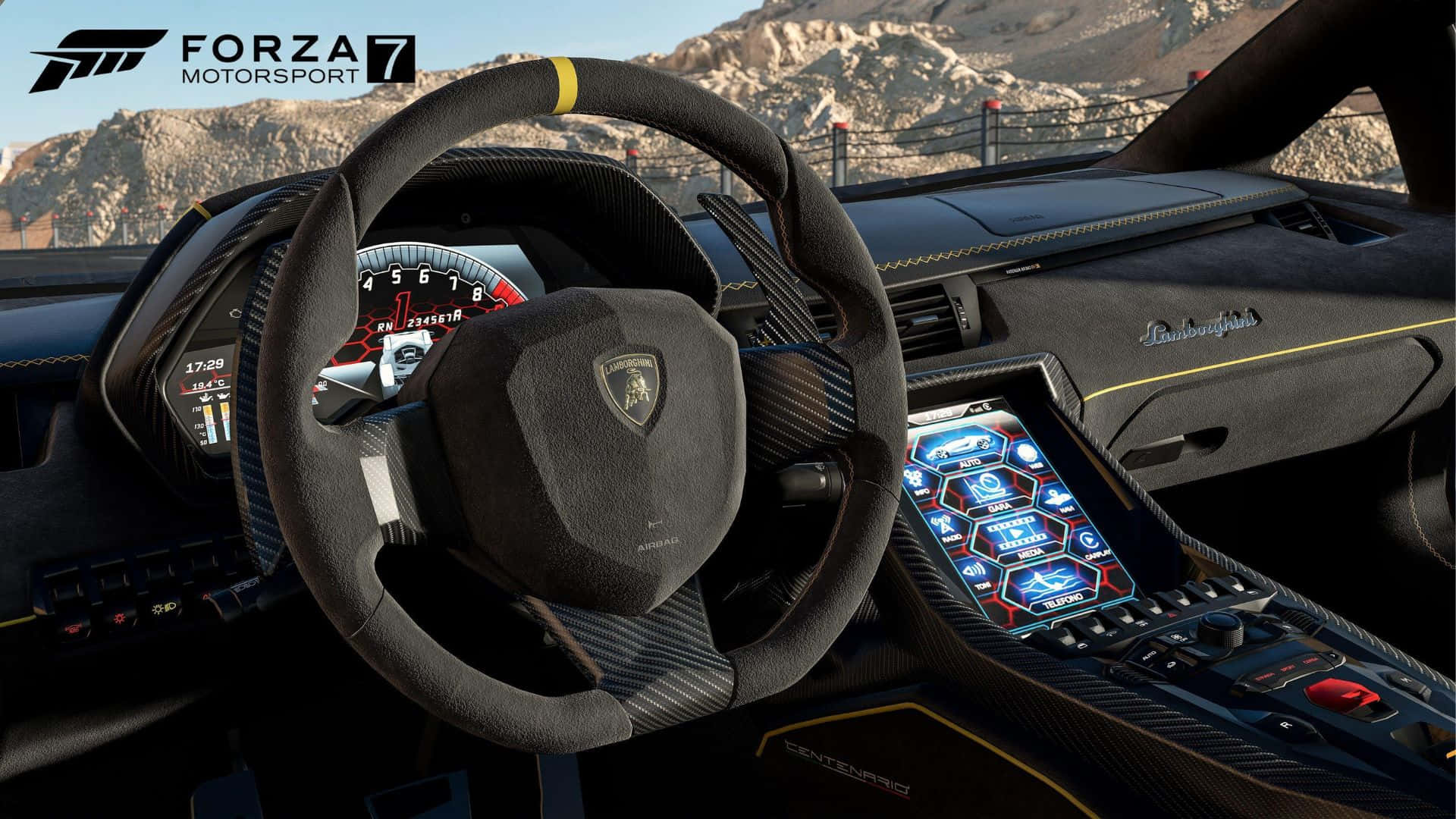 Hd Forza Motorsport 7 Background In Driver Seat Wallpaper