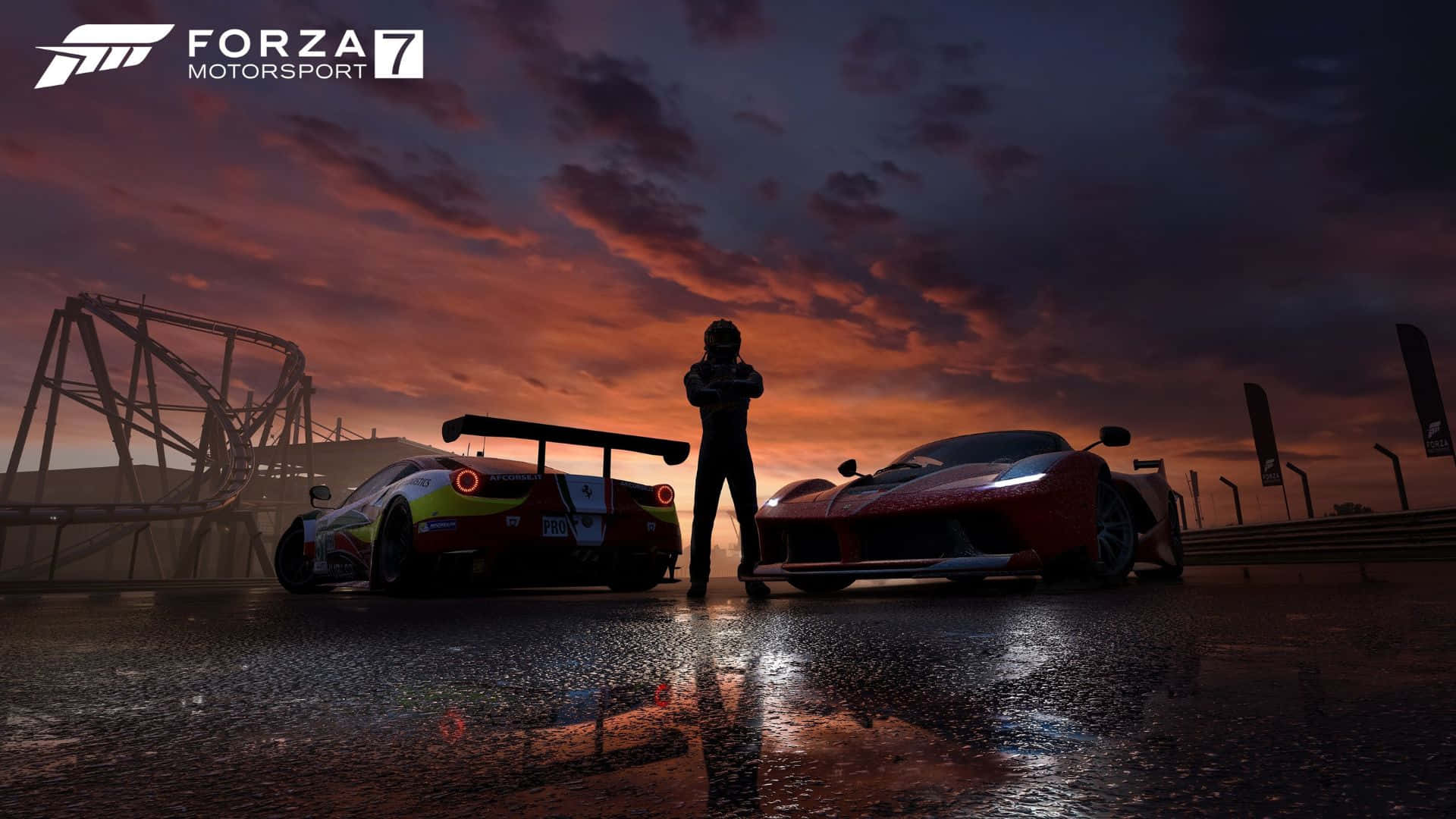 Hd Forza Motorsport 7 Background At The Side Of Road Wallpaper