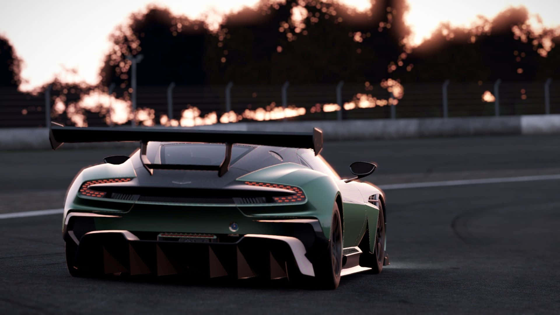 Hd Forza Motorsport 7 Background & Green Race Car Wallpaper