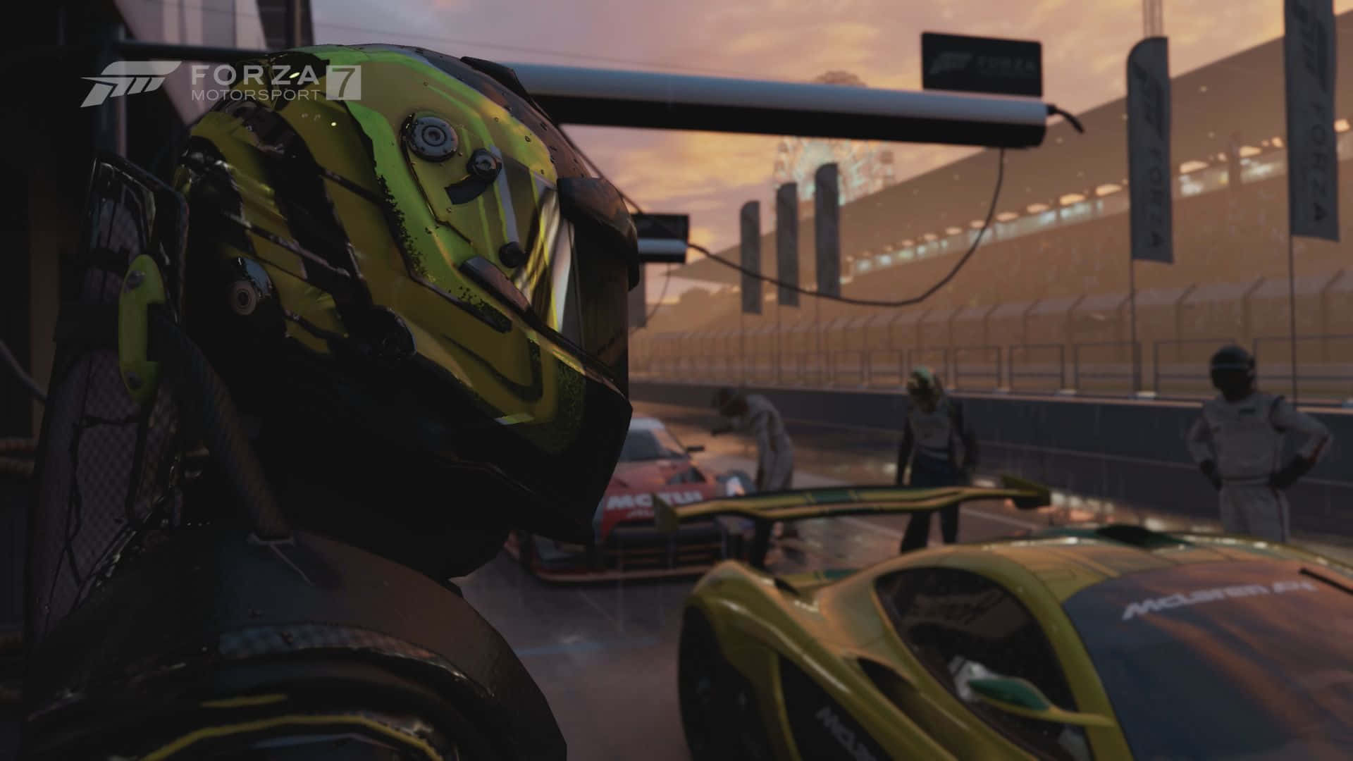 Hd Forza Motorsport 7 Background Military-like Helmet