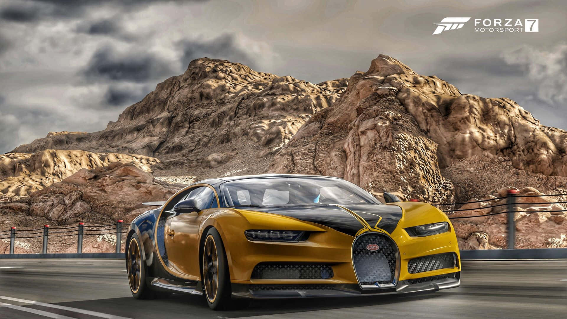 Hdbakgrundsbild För Forza Motorsport 7 & Bugatti Chiron