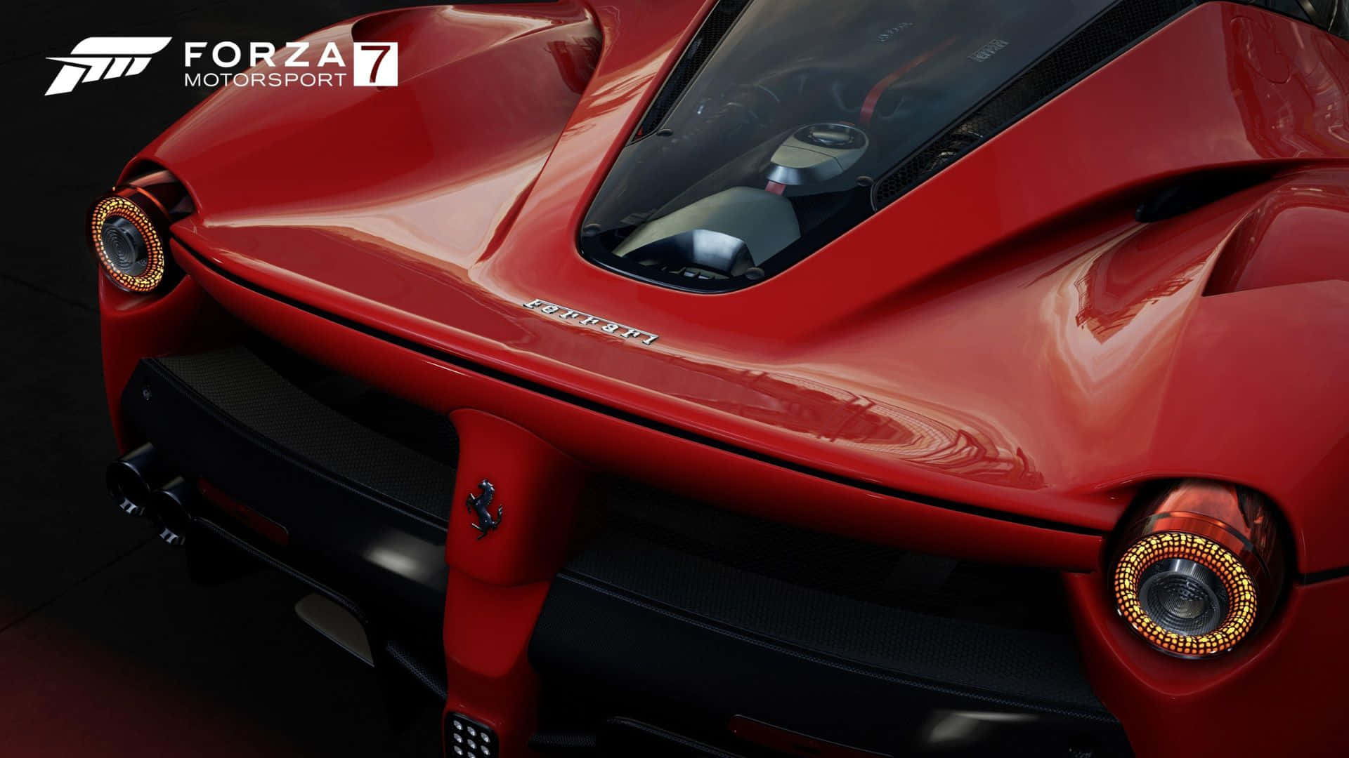 Hdbakgrundsbild För Forza Motorsport 7 Med Ferrari Laferrari.