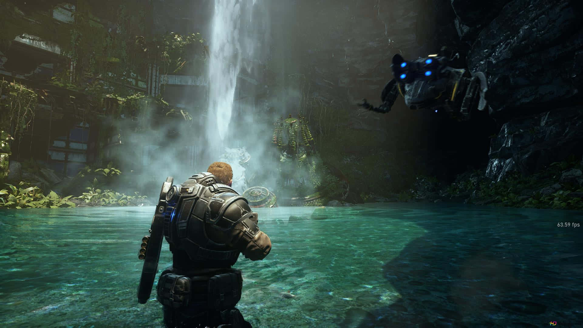 This image shows an epic Gears of War 5 battle on Sera