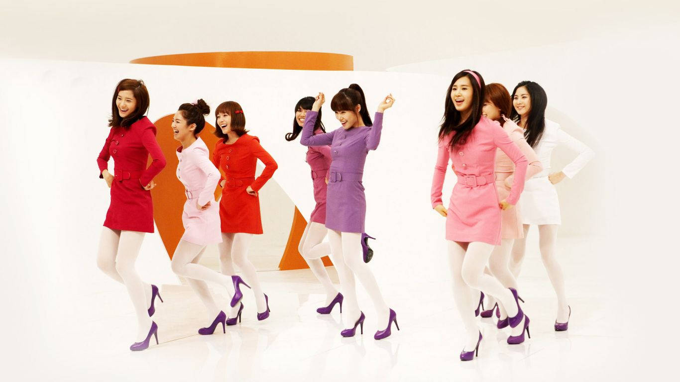 Hd Girls' Generation Colorful Dresses