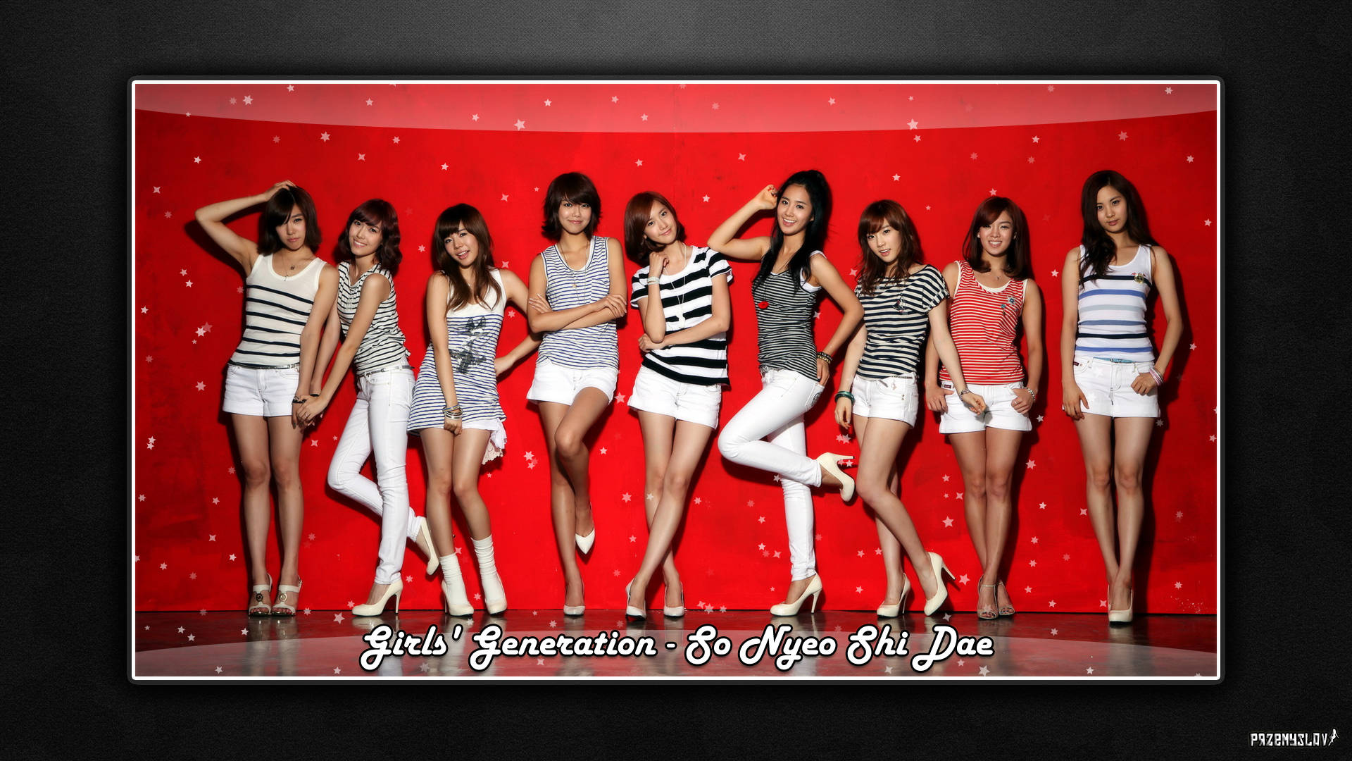 Hd Girls' Generation Red Aesthetic Poster