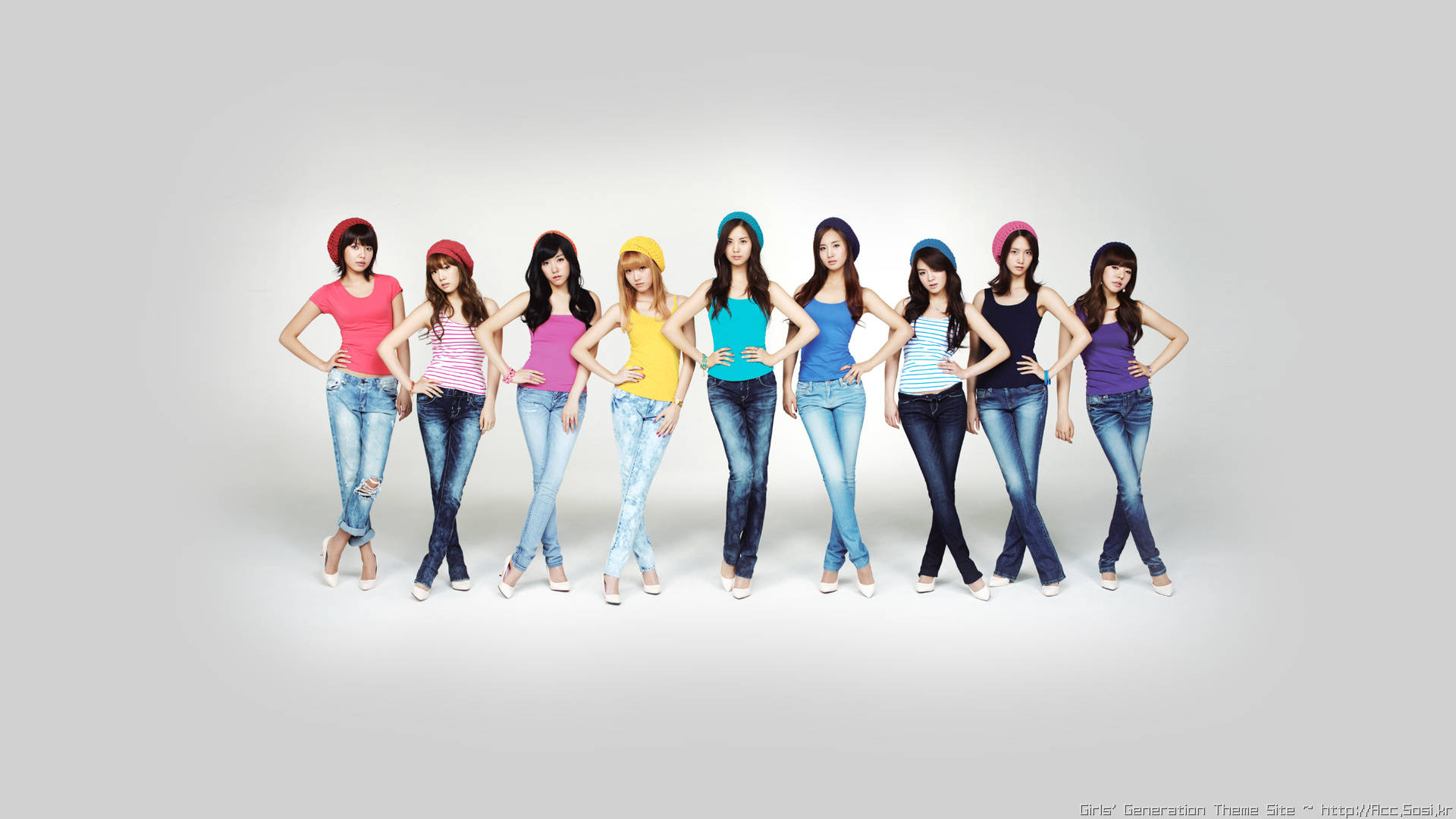Hd Girls' Generation Washed-out Jeans