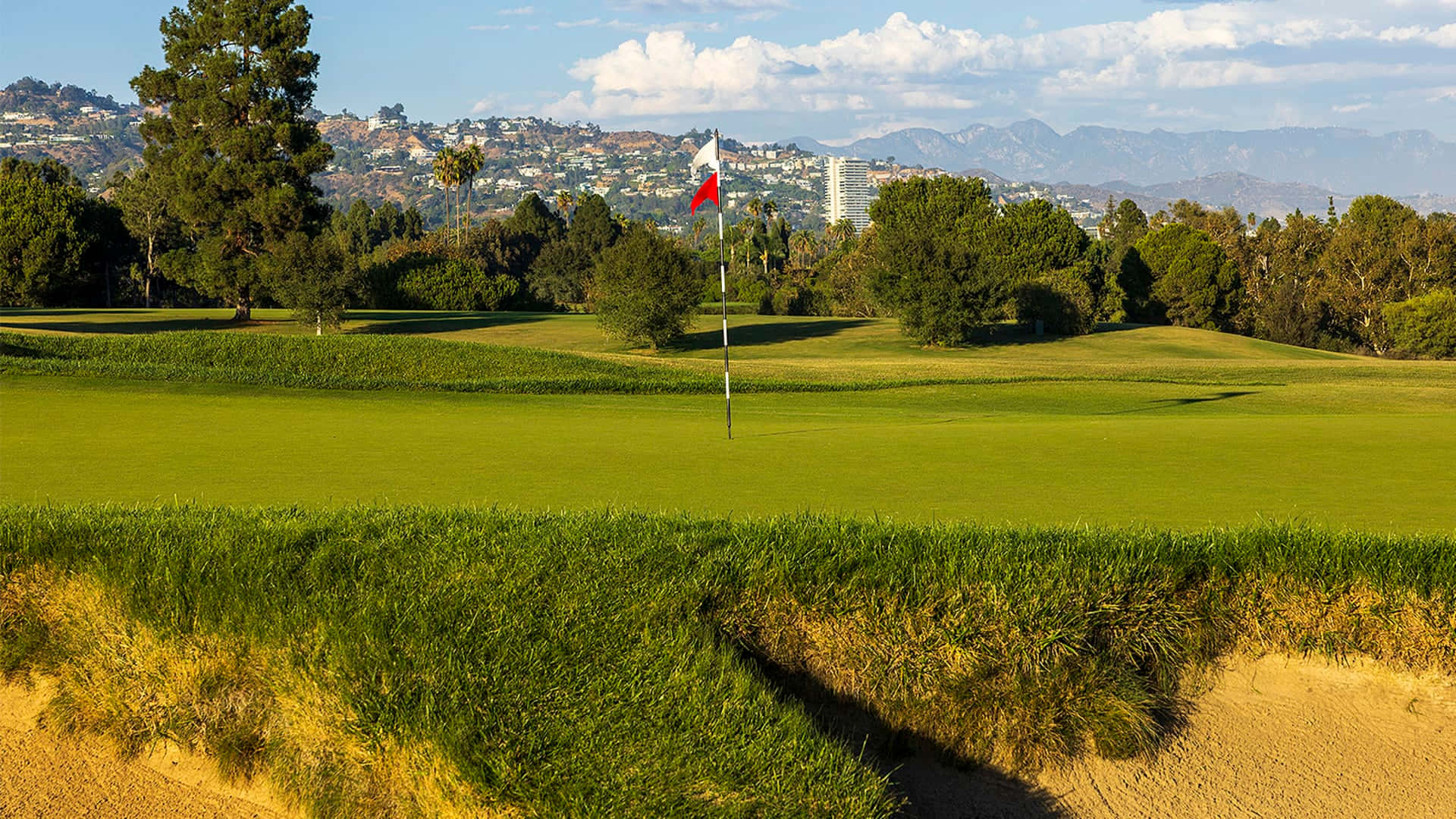 The La Country Club Hd Golf Course Background