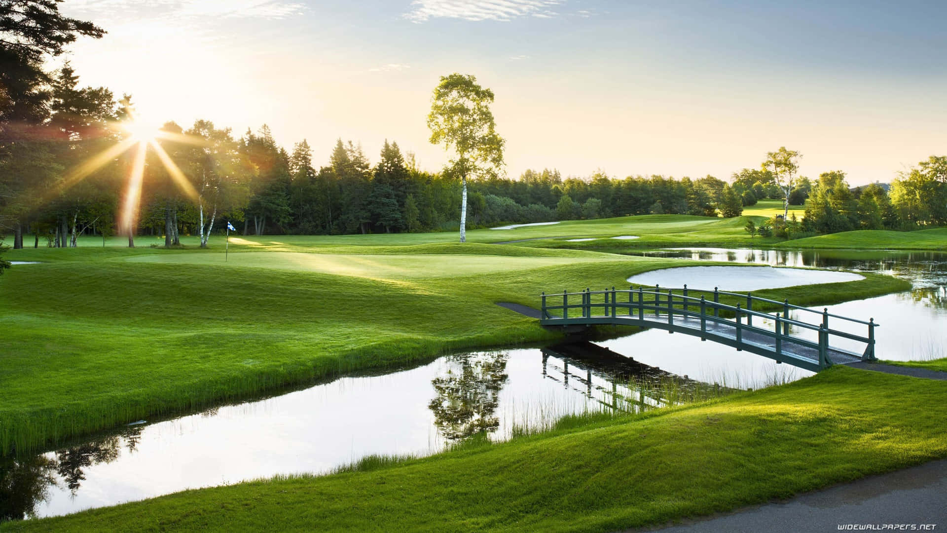 Unseratemberaubender Hd-golfplatz Ist Perfekt Für Spieler Jeden Levels.