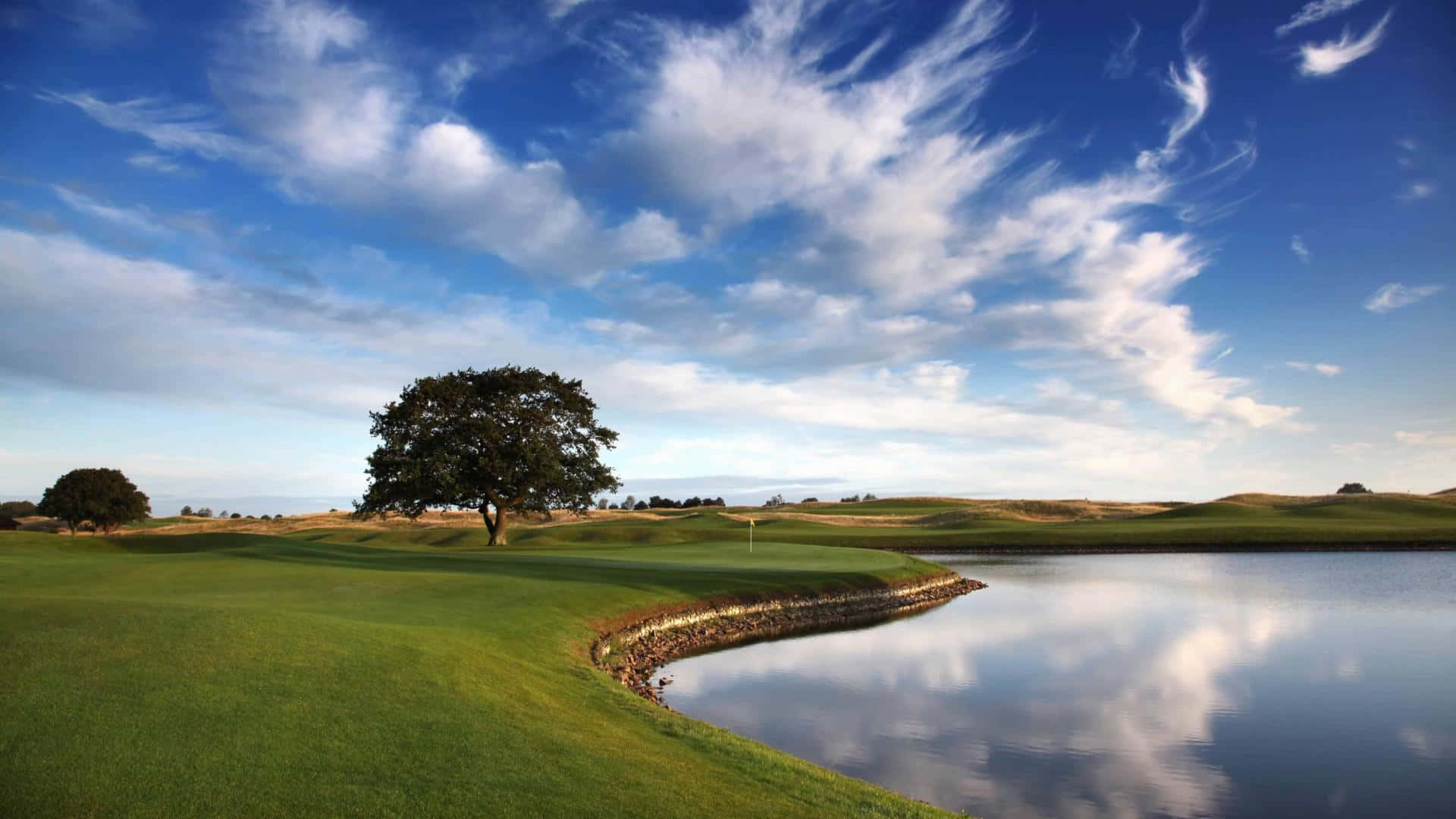Oxfordshirehd Golf Course Bakgrundsbild.
