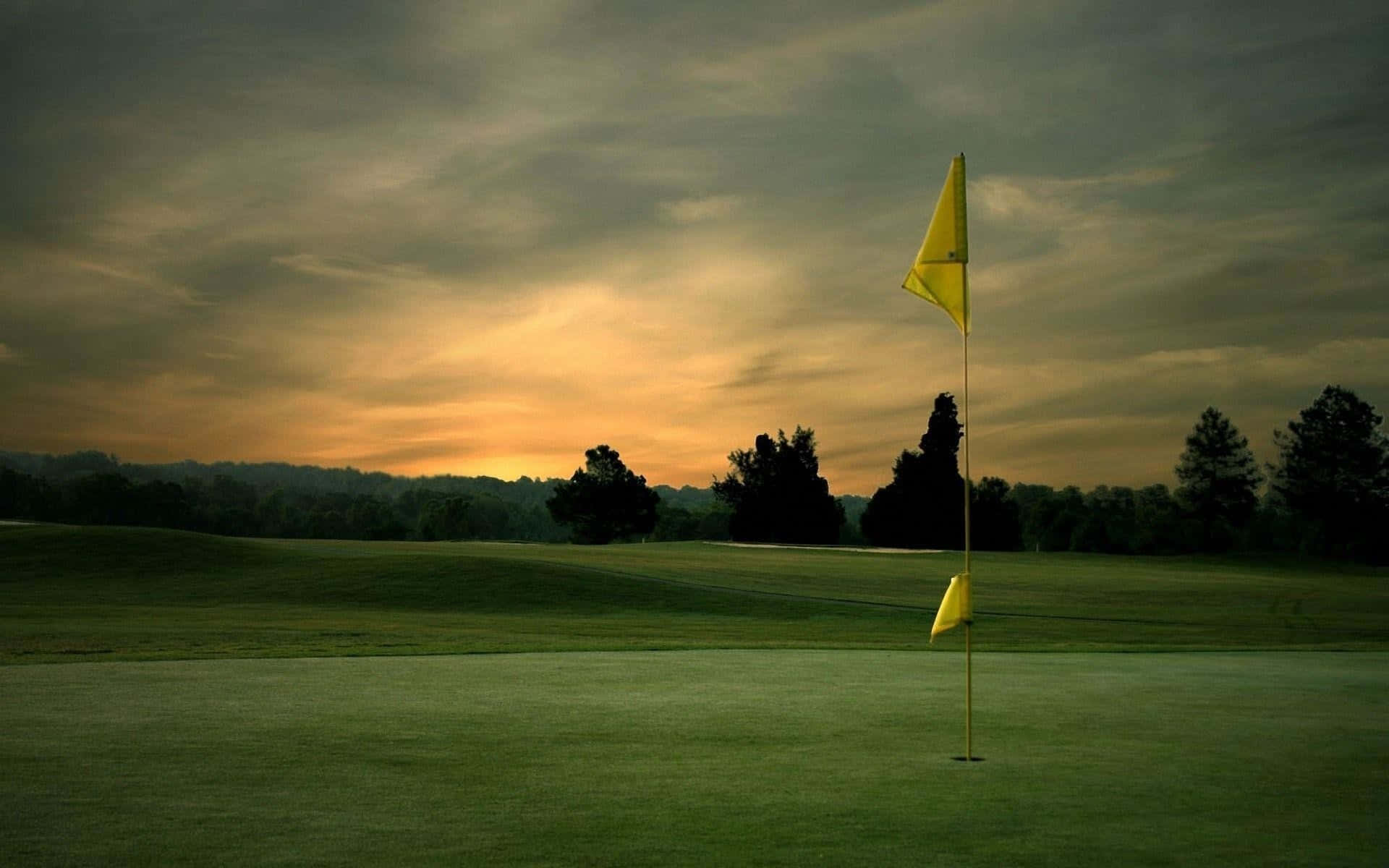 Horizon On Hd Golf Course Background