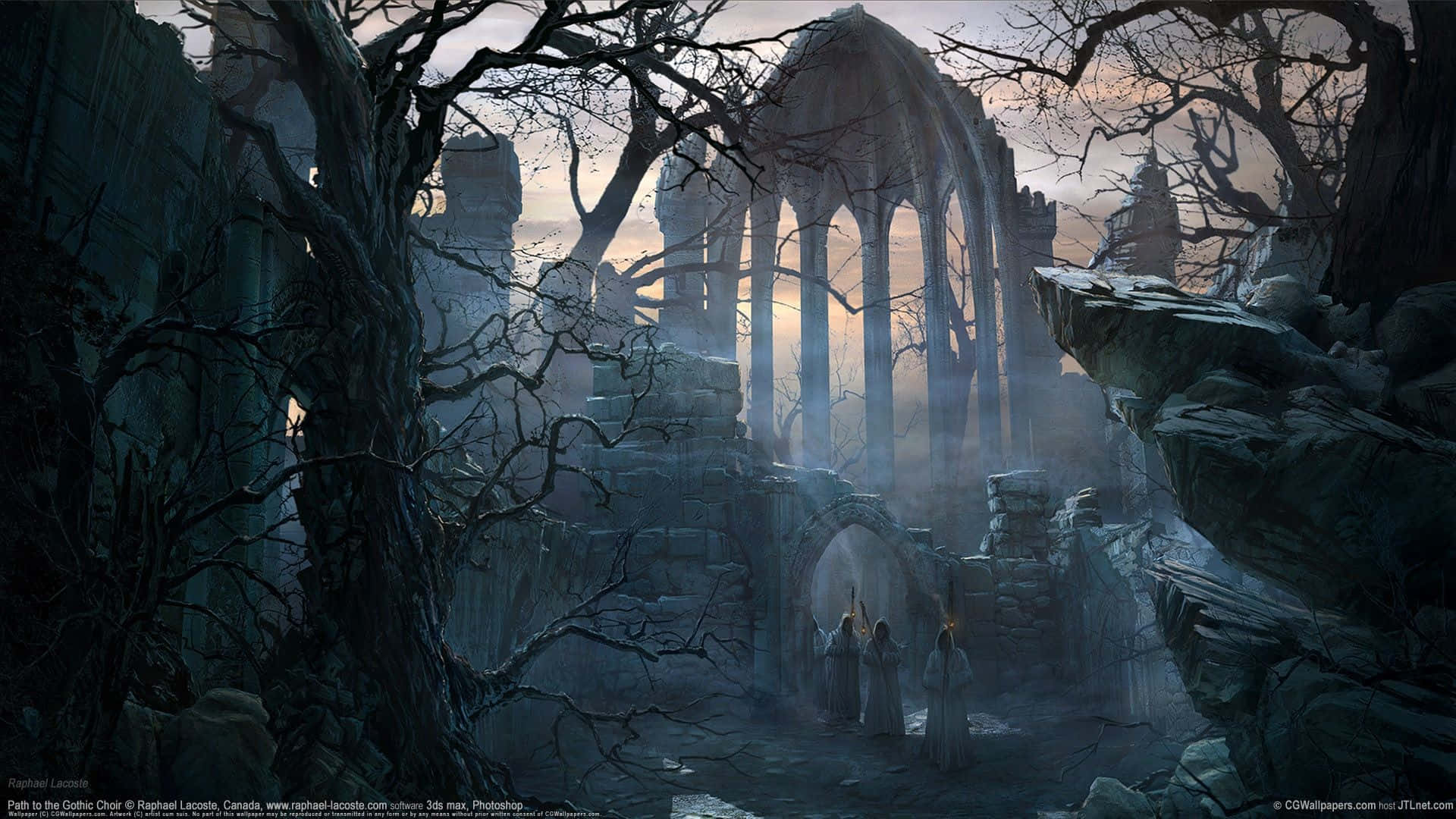 Get into the gothic spirit with this atmospheric wallpaper Wallpaper