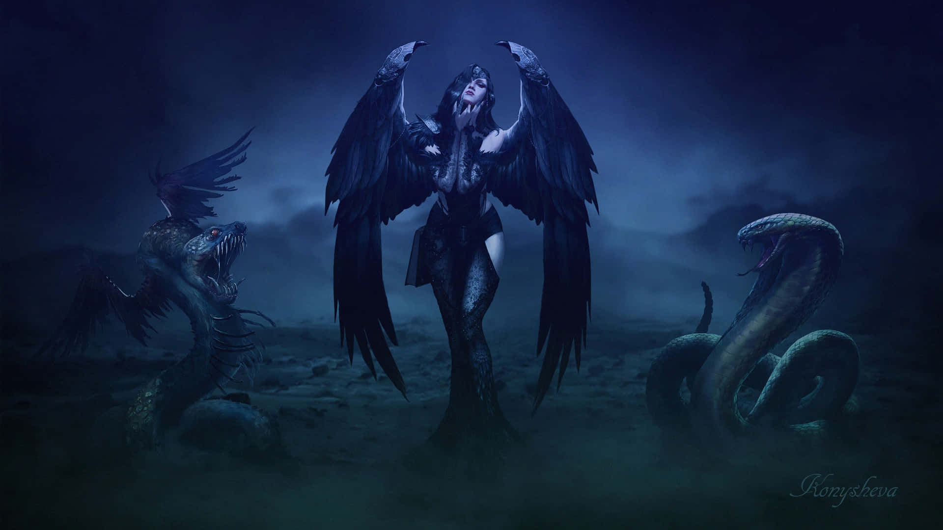 Explore the Dark and Mysterious Gothic World Wallpaper