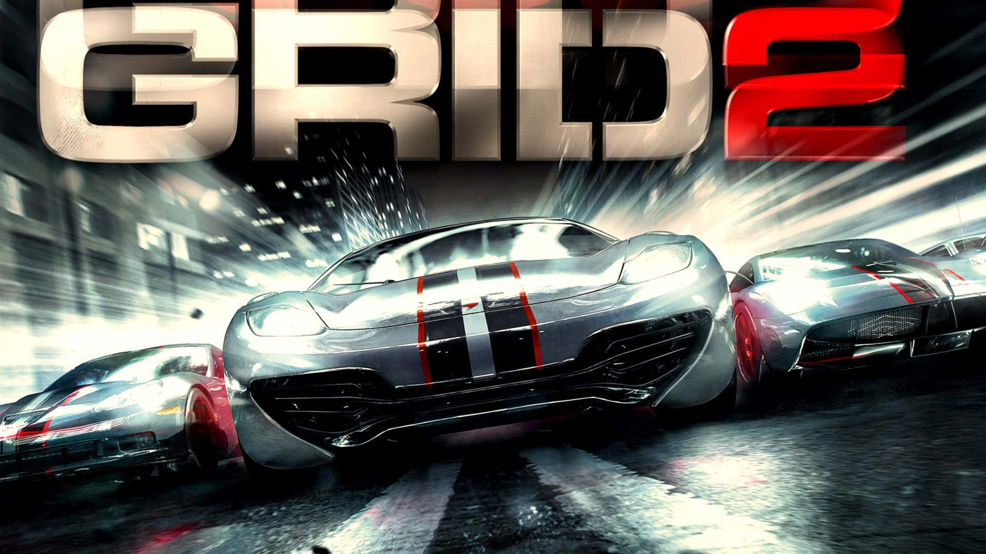 Hd Grid 2 Background Game Title Cars Racing Poster