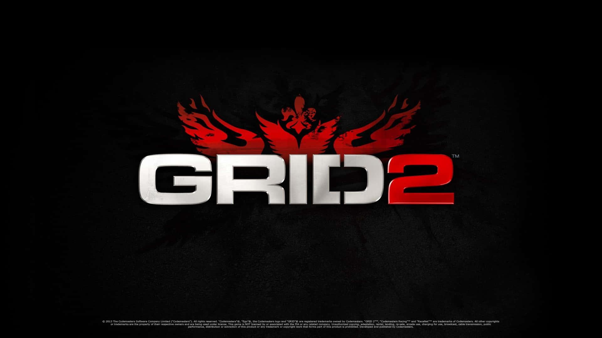 Hd Grid 2 Background Red Game Title Poster