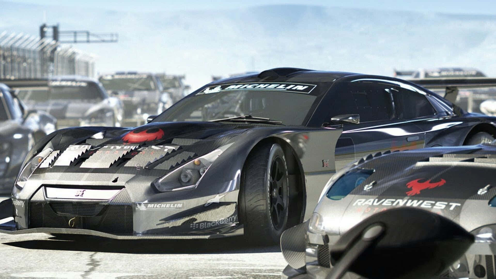 HD-gitter Autosport Trailer Baggrund