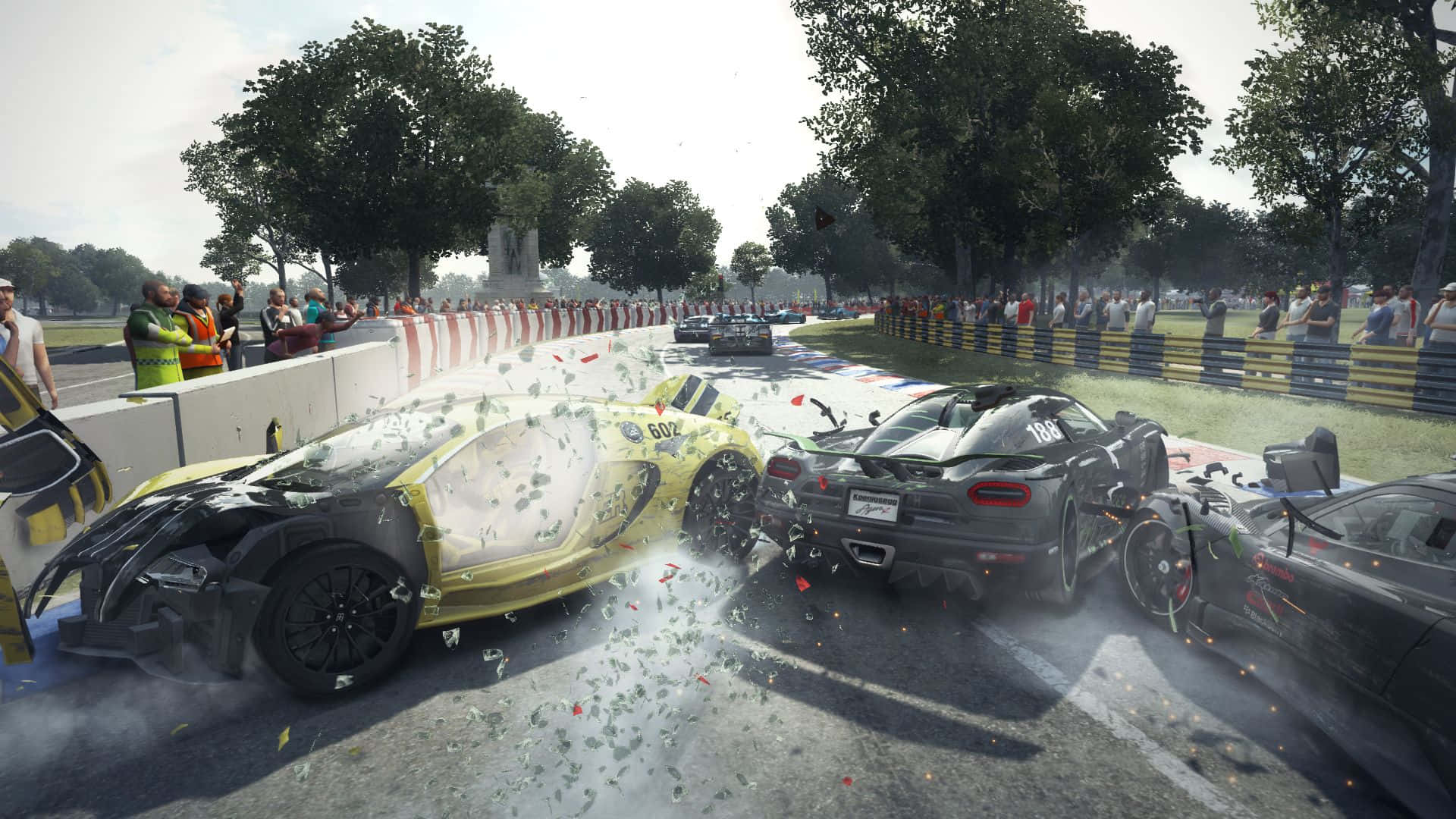 Hd Grid Autosport Car Crash Background