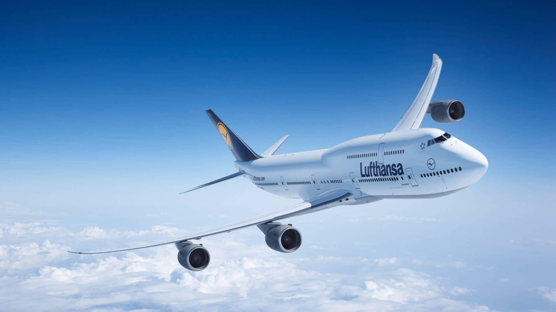 Lufthansa Hd Jumbo Jets Background