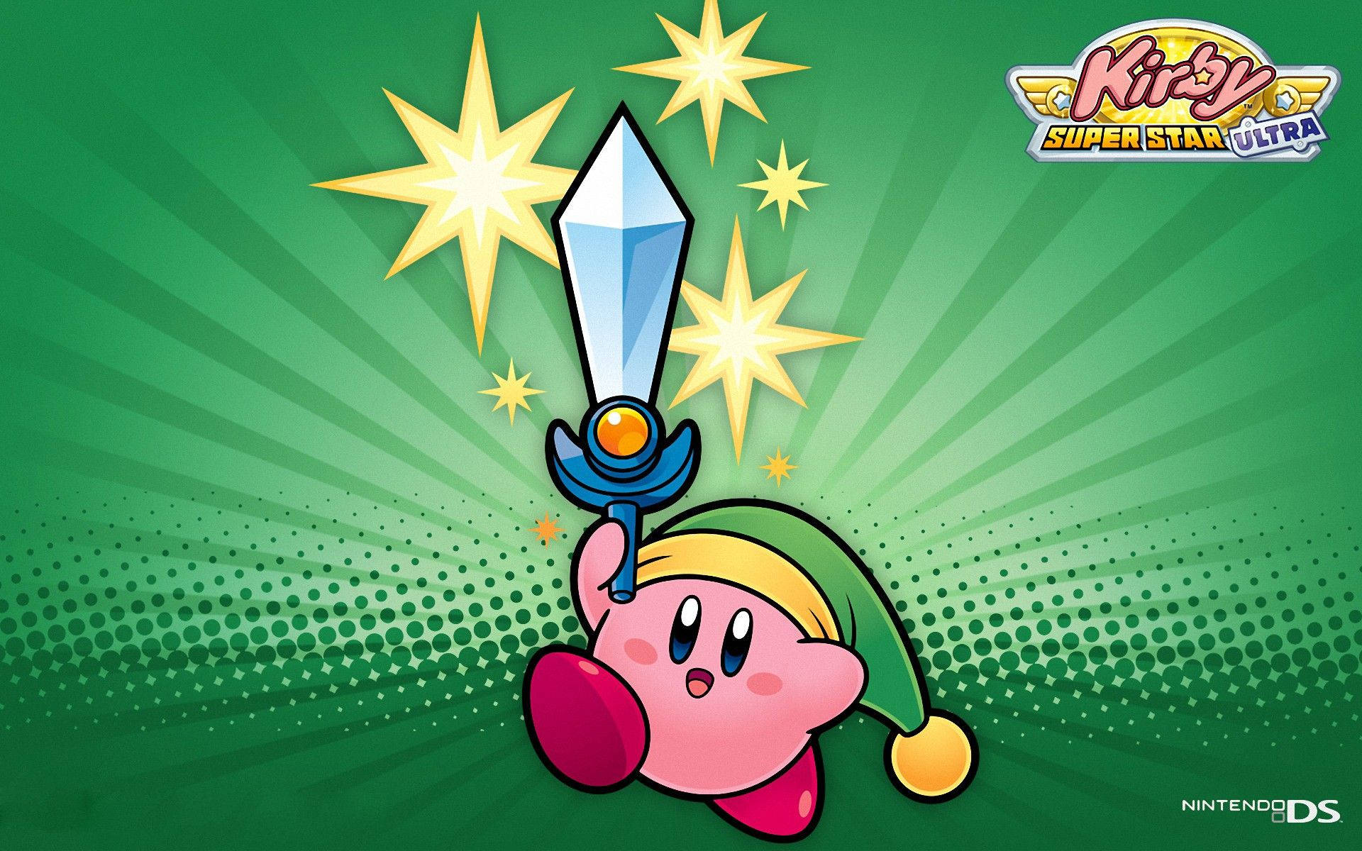 A colorful knight, Kirby, ready to take on any challenge Wallpaper