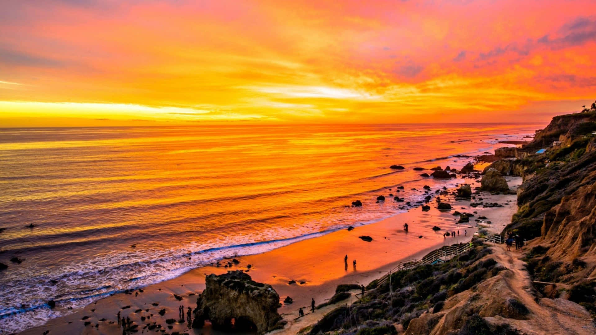 Enjoy a Relaxing Sunset Over Malibu