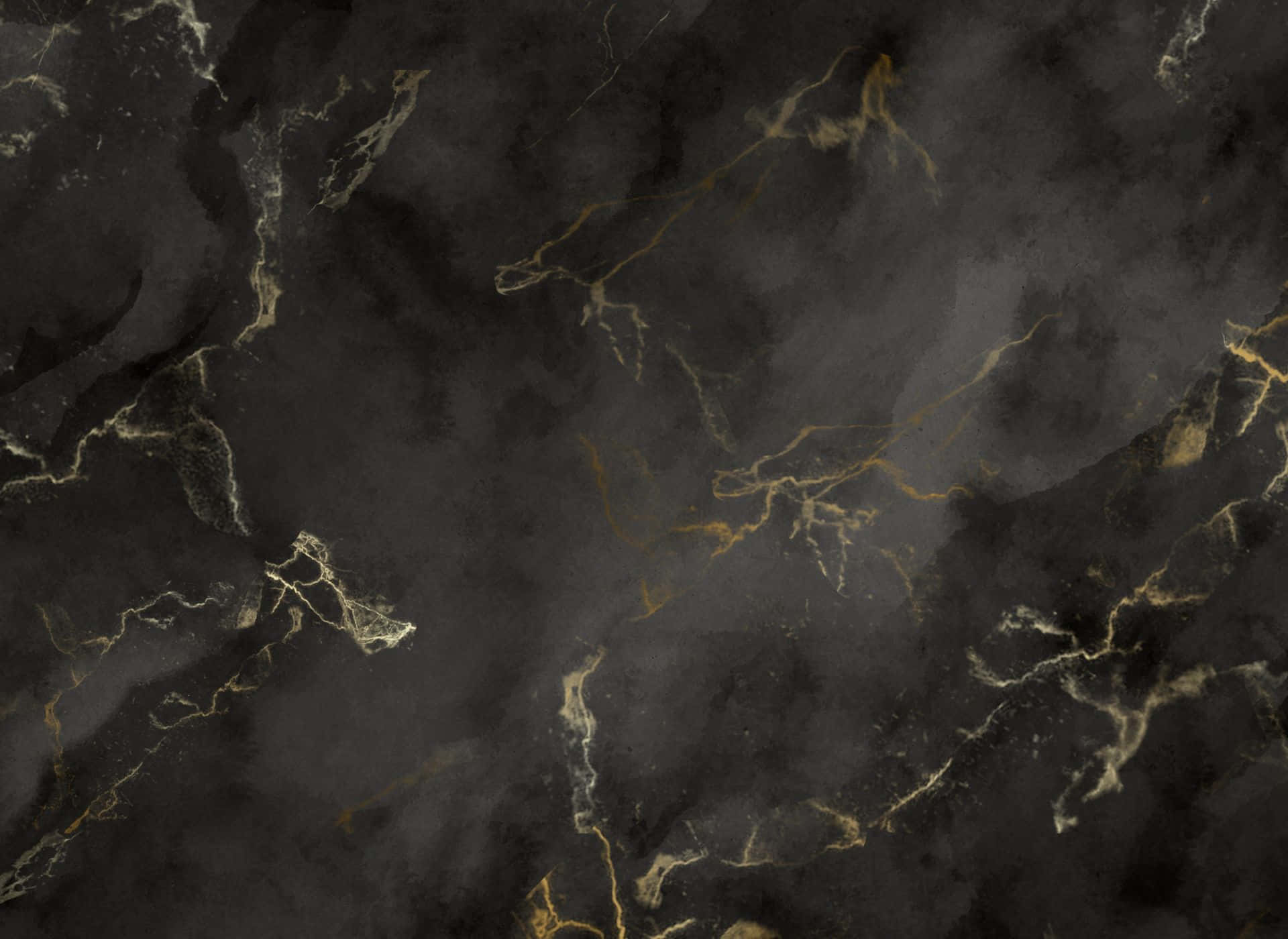 Schwarzerund Goldener Hd-marmor-hintergrund