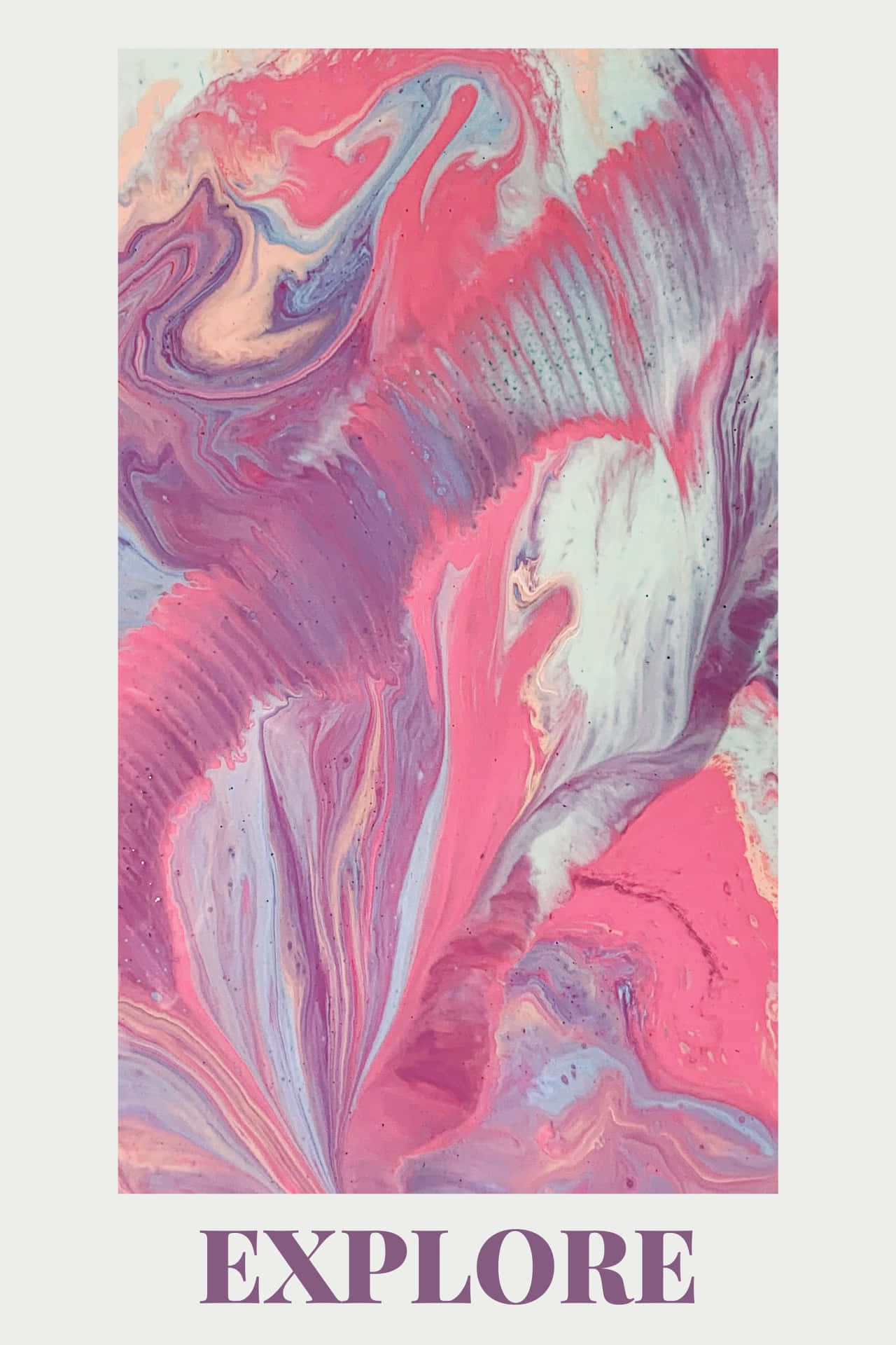 Pink Painting HD Marble Background