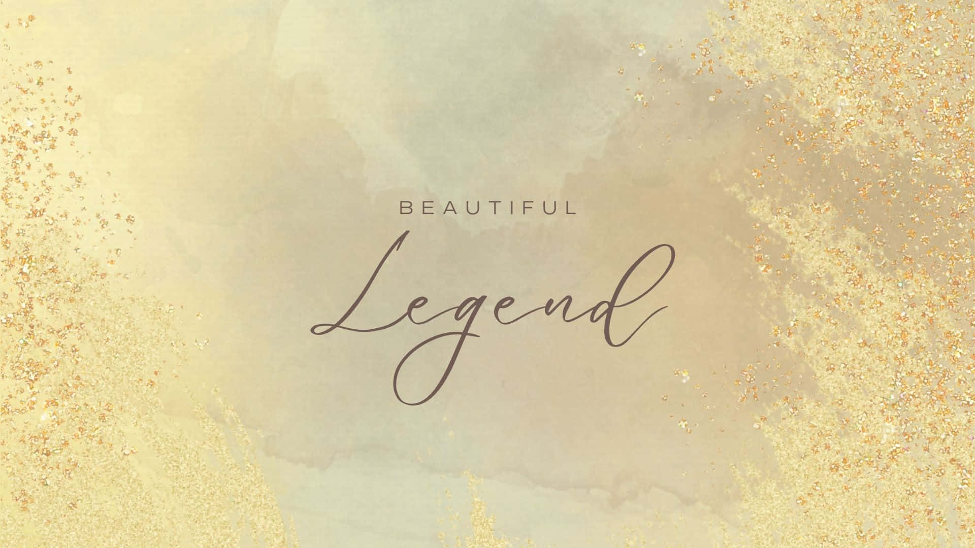 Beautiful Legend - Gold Glitter