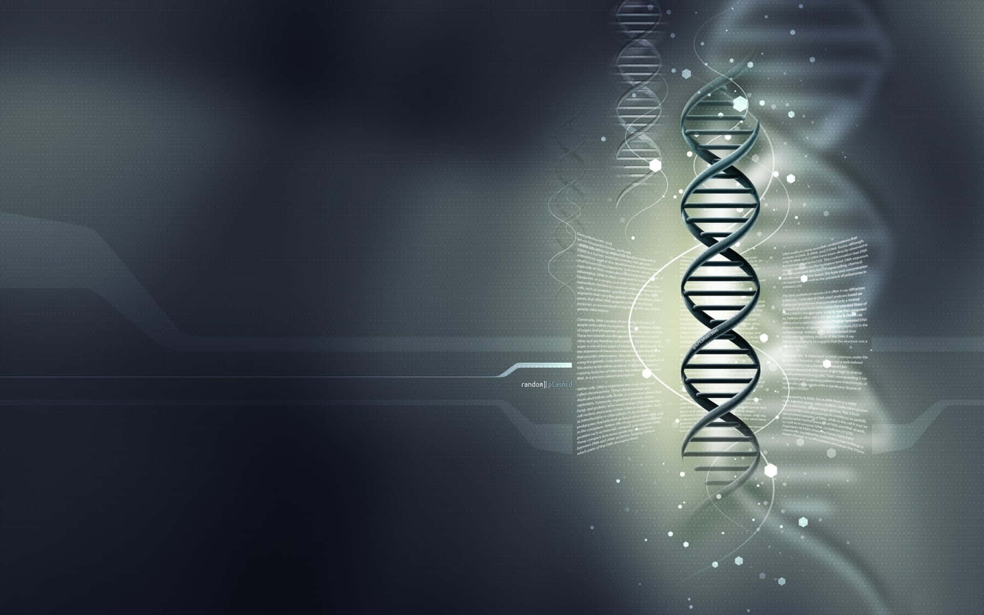 HD Medical DNA Helix Visualization Wallpaper