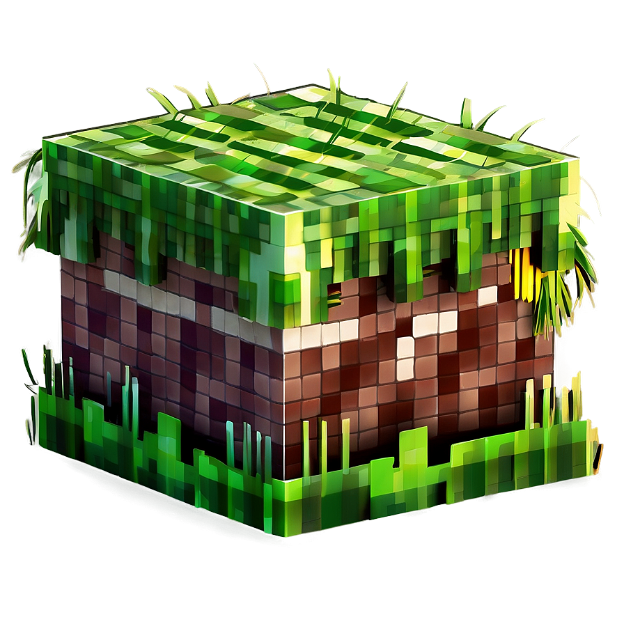 Download Hd Minecraft Grass Block Design Png Fbc82