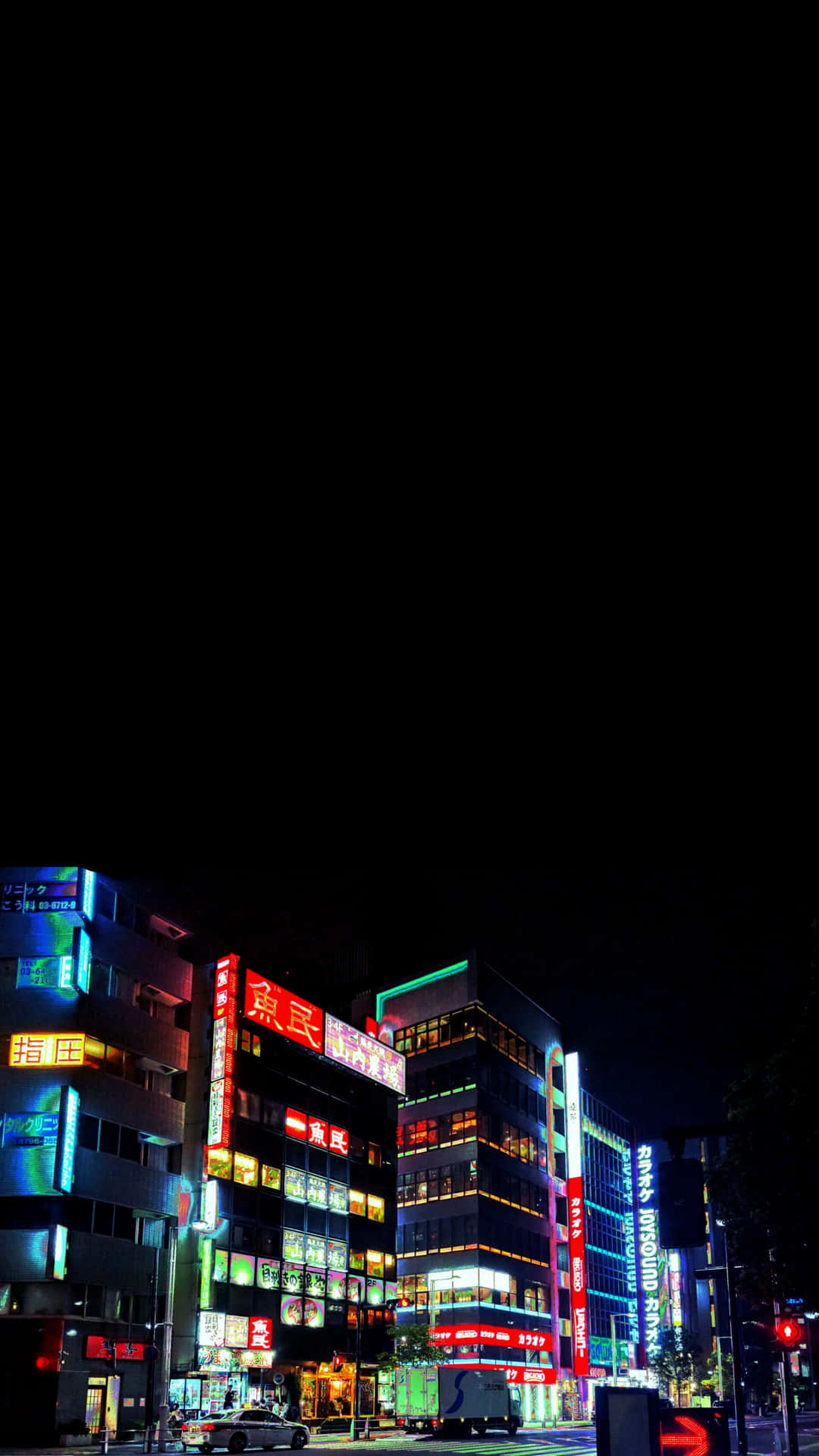 Hd Oled Tokyo Night Background