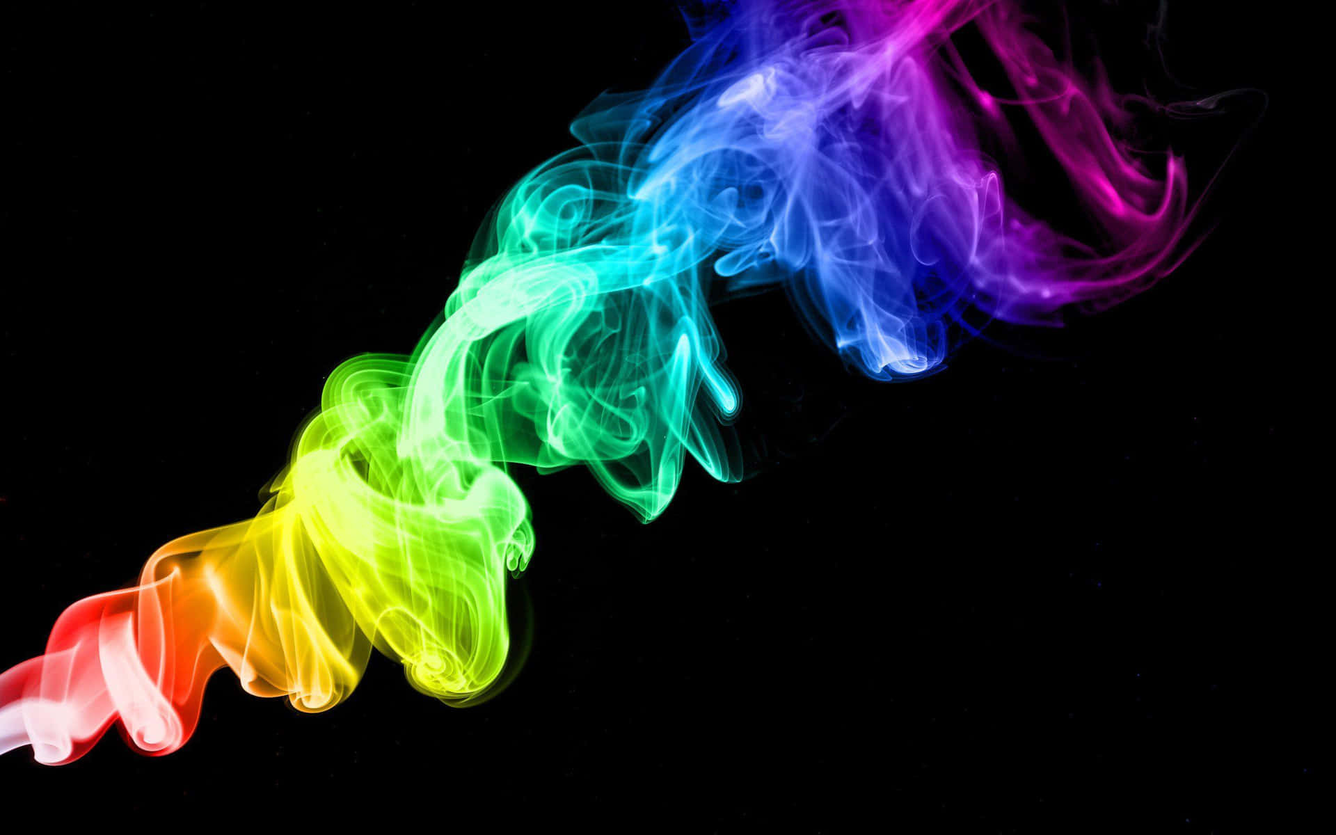 Hd Oled Colorful Smoke Background